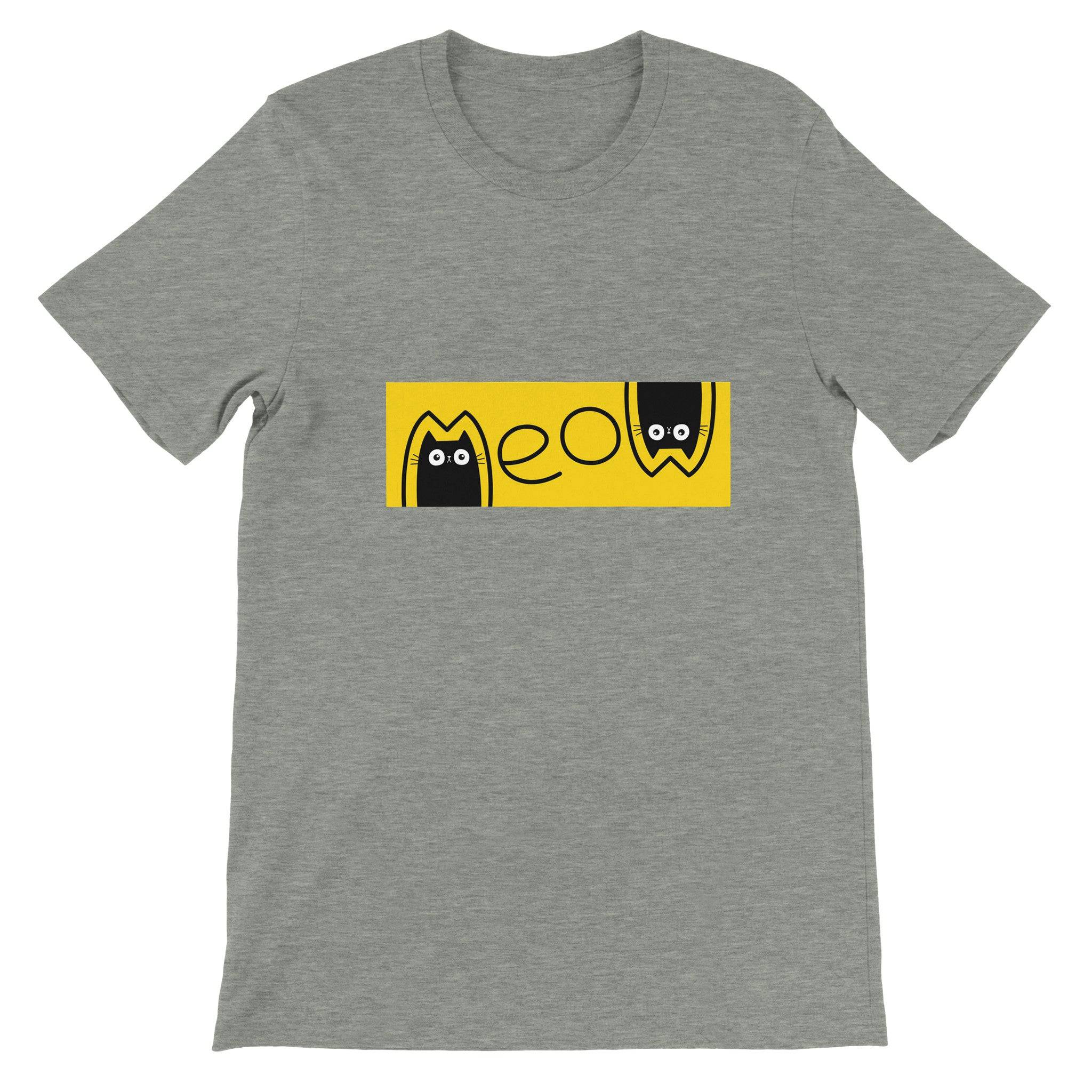 Budget Unisex Crewneck T-shirt/Cat-Meaw - Enet Images