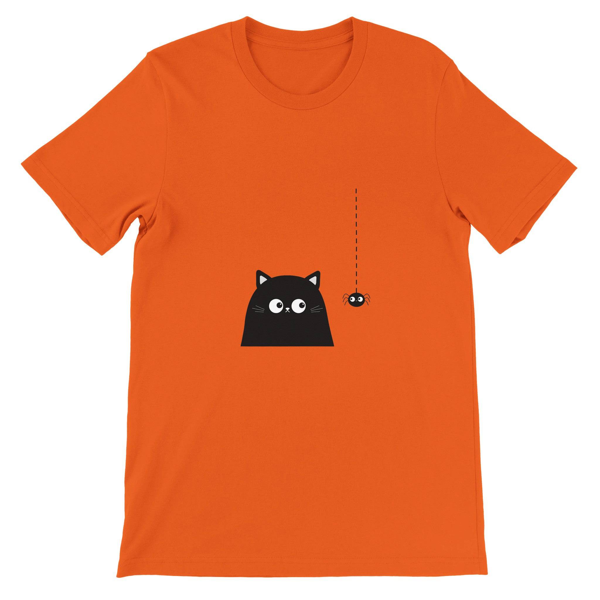 Budget Unisex Crewneck T-shirt/Cat-Spider - Enet Images