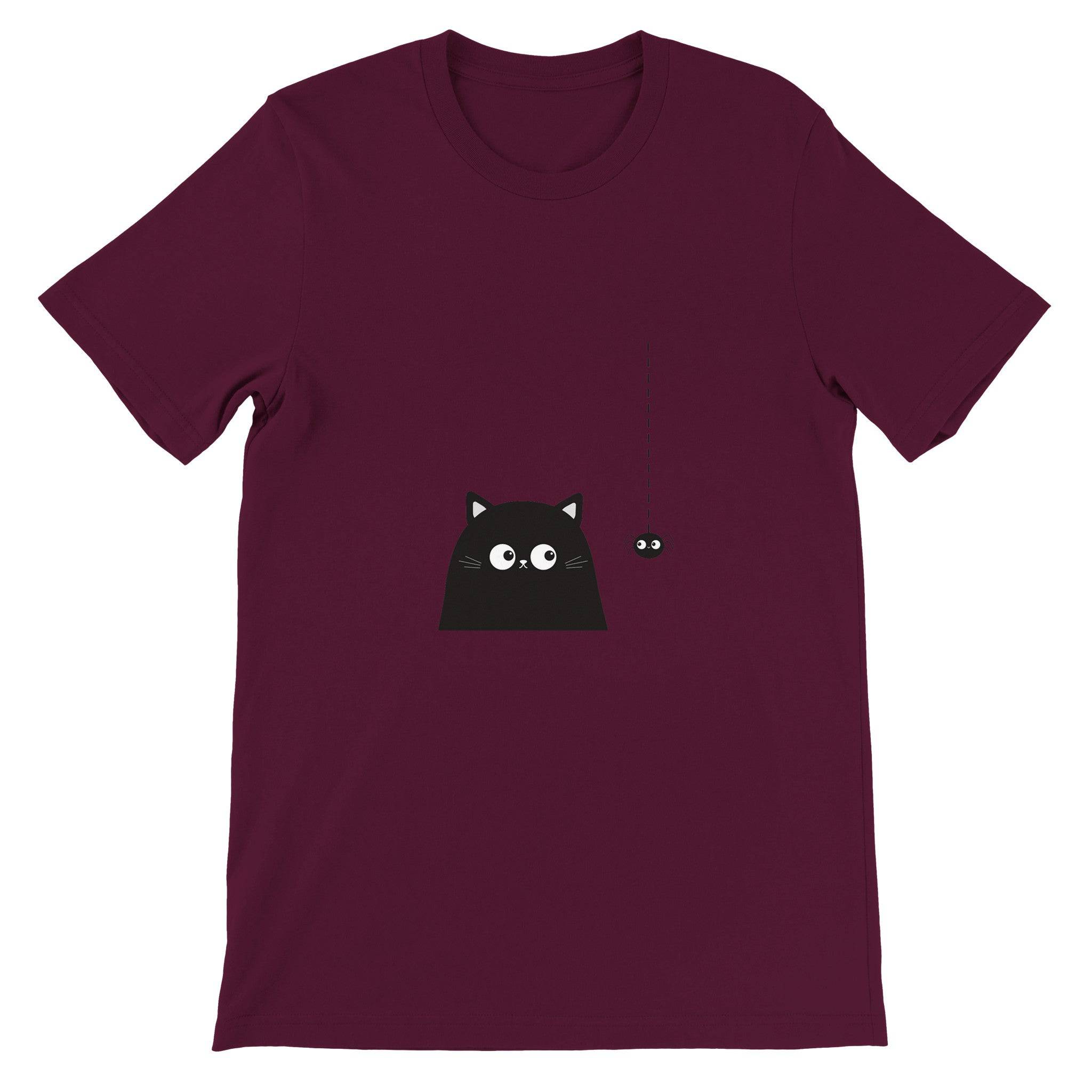 Budget Unisex Crewneck T-shirt/Cat-Spider - Enet Images