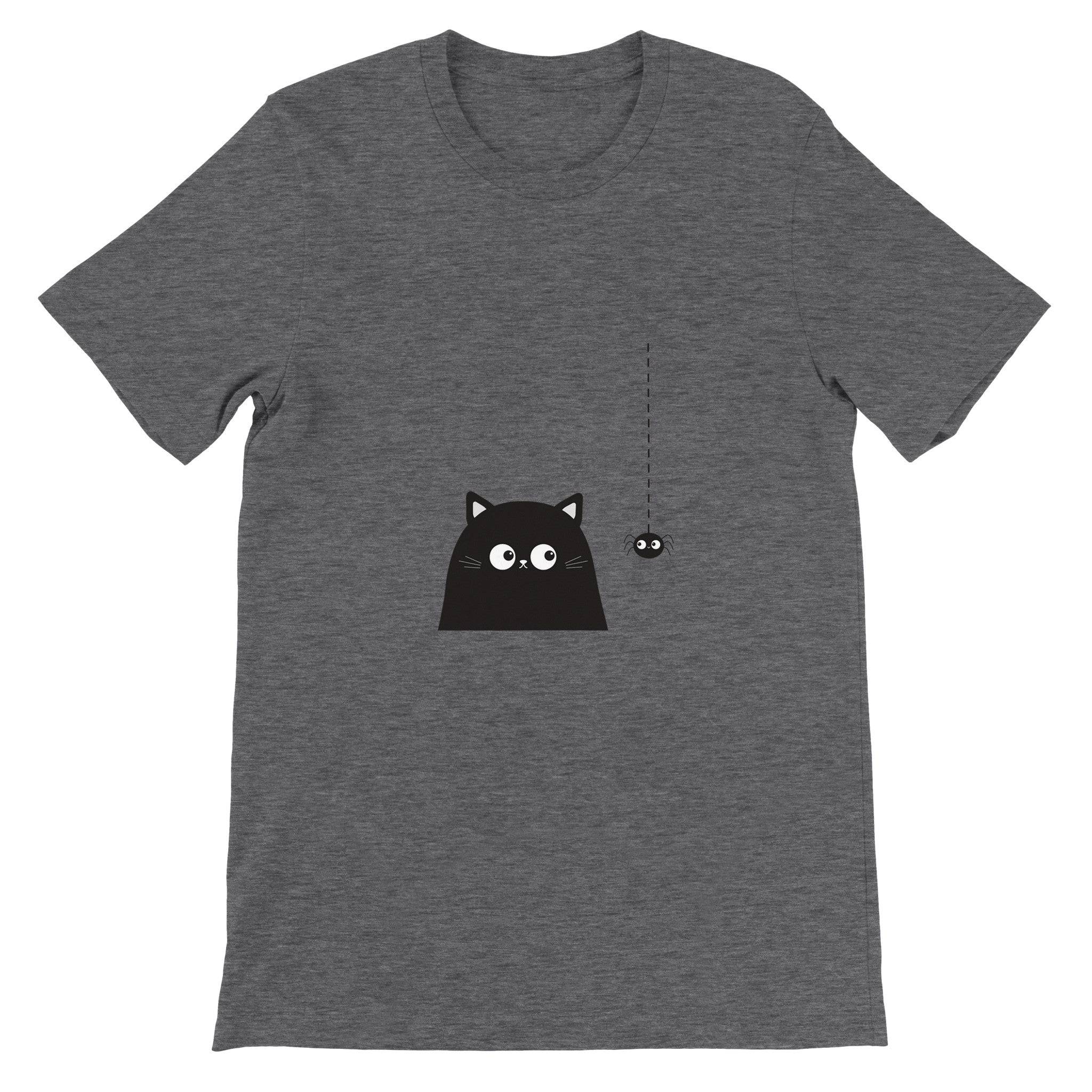 Budget Unisex Crewneck T-shirt/Cat-Spider - Enet Images