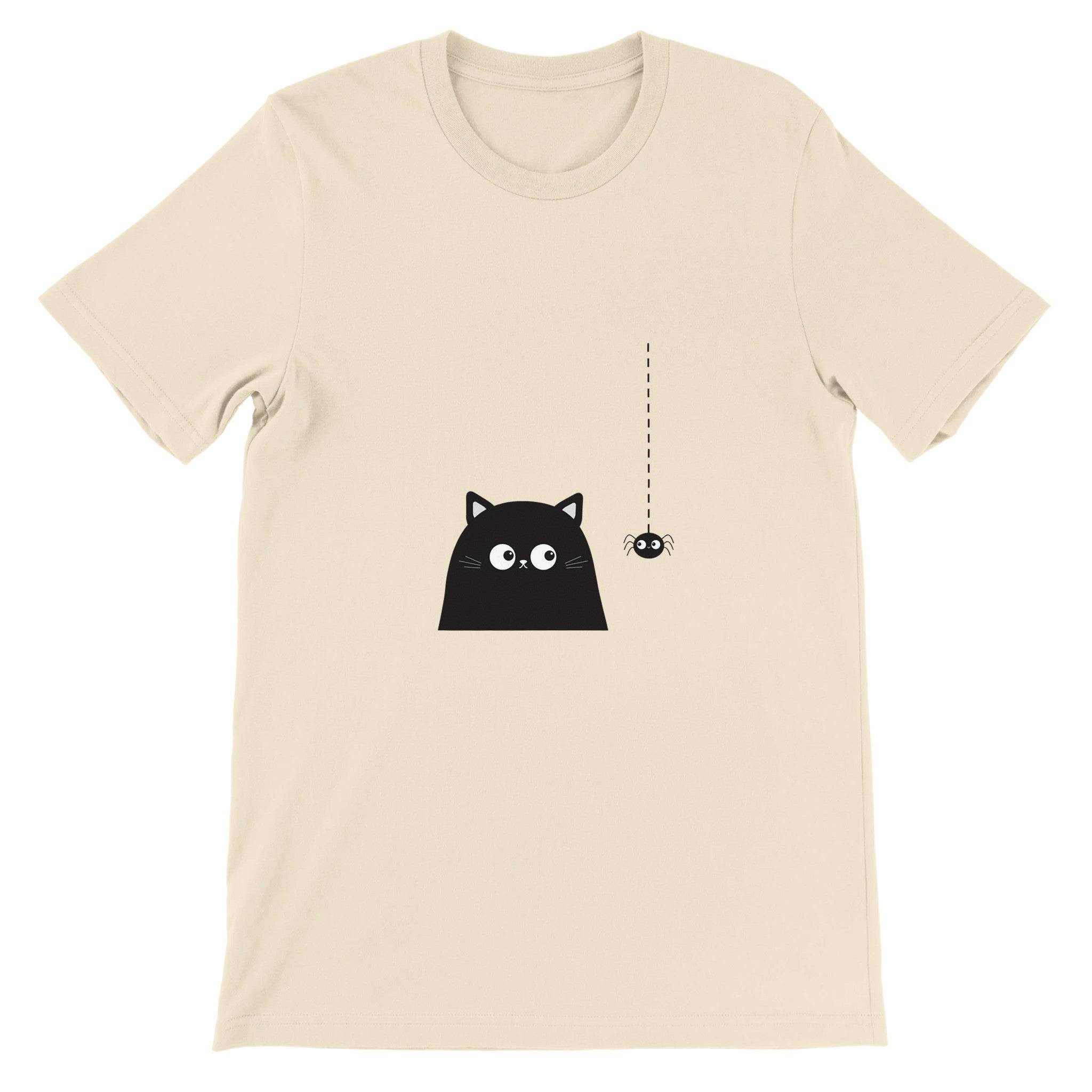 Budget Unisex Crewneck T-shirt/Cat-Spider - Enet Images