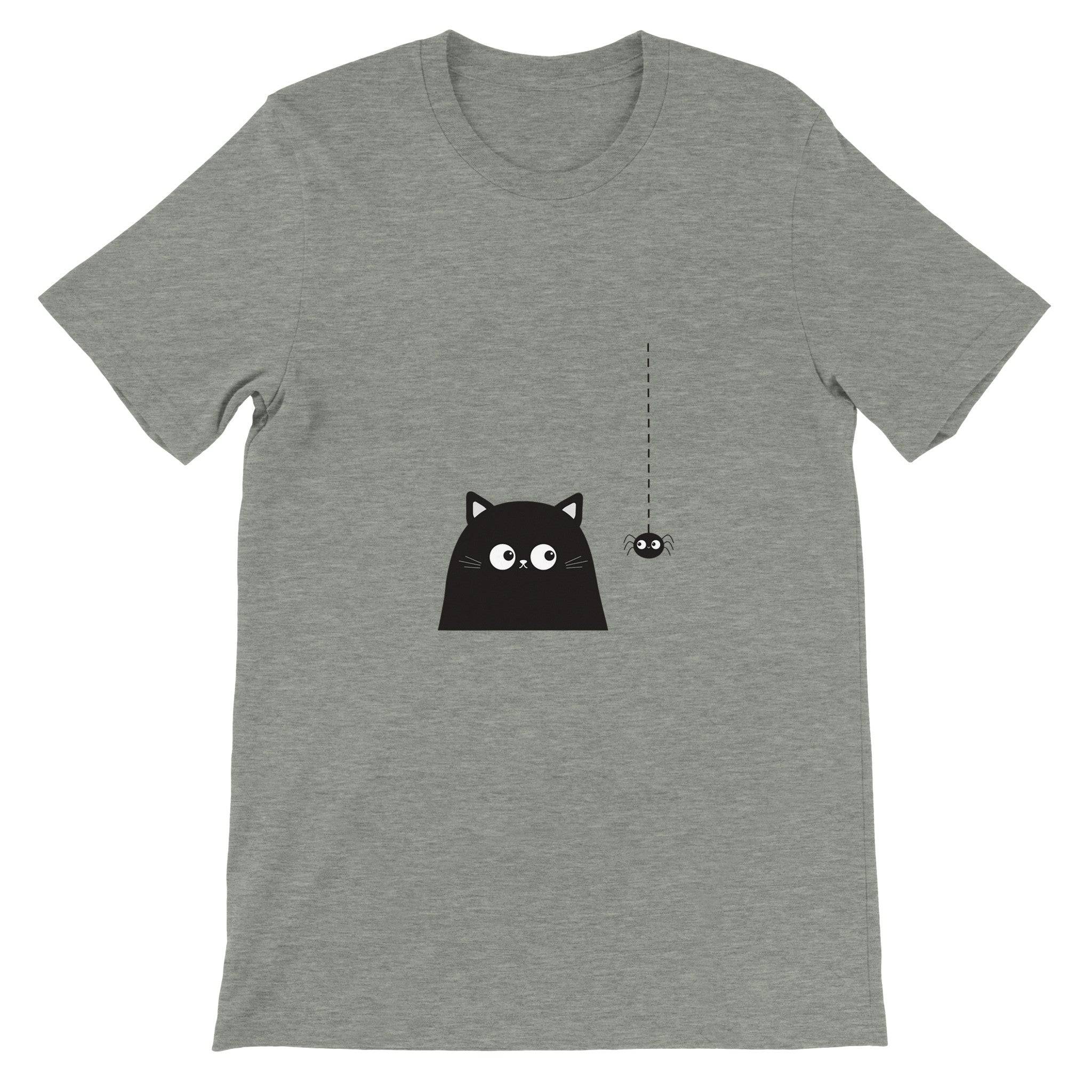 Budget Unisex Crewneck T-shirt/Cat-Spider - Enet Images