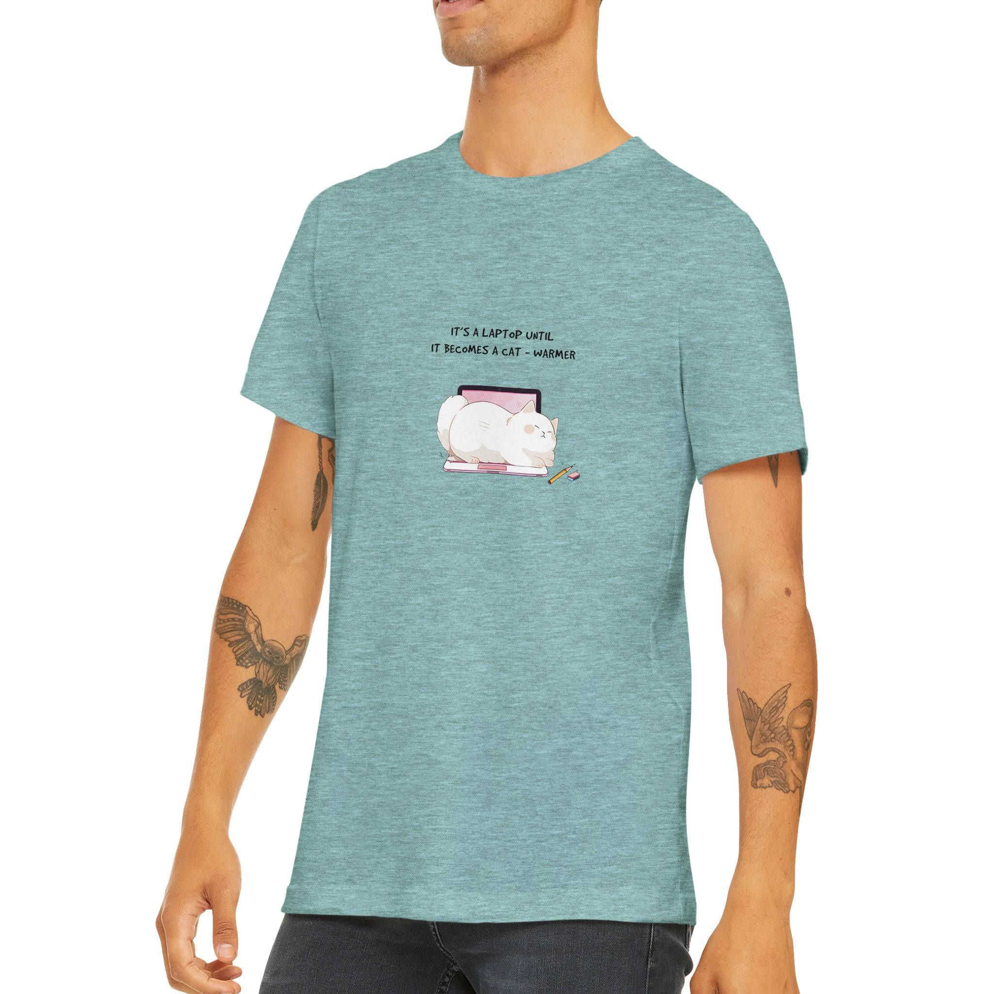 Budget Unisex Crewneck T-shirt/Cat-Warmer - Enet Images