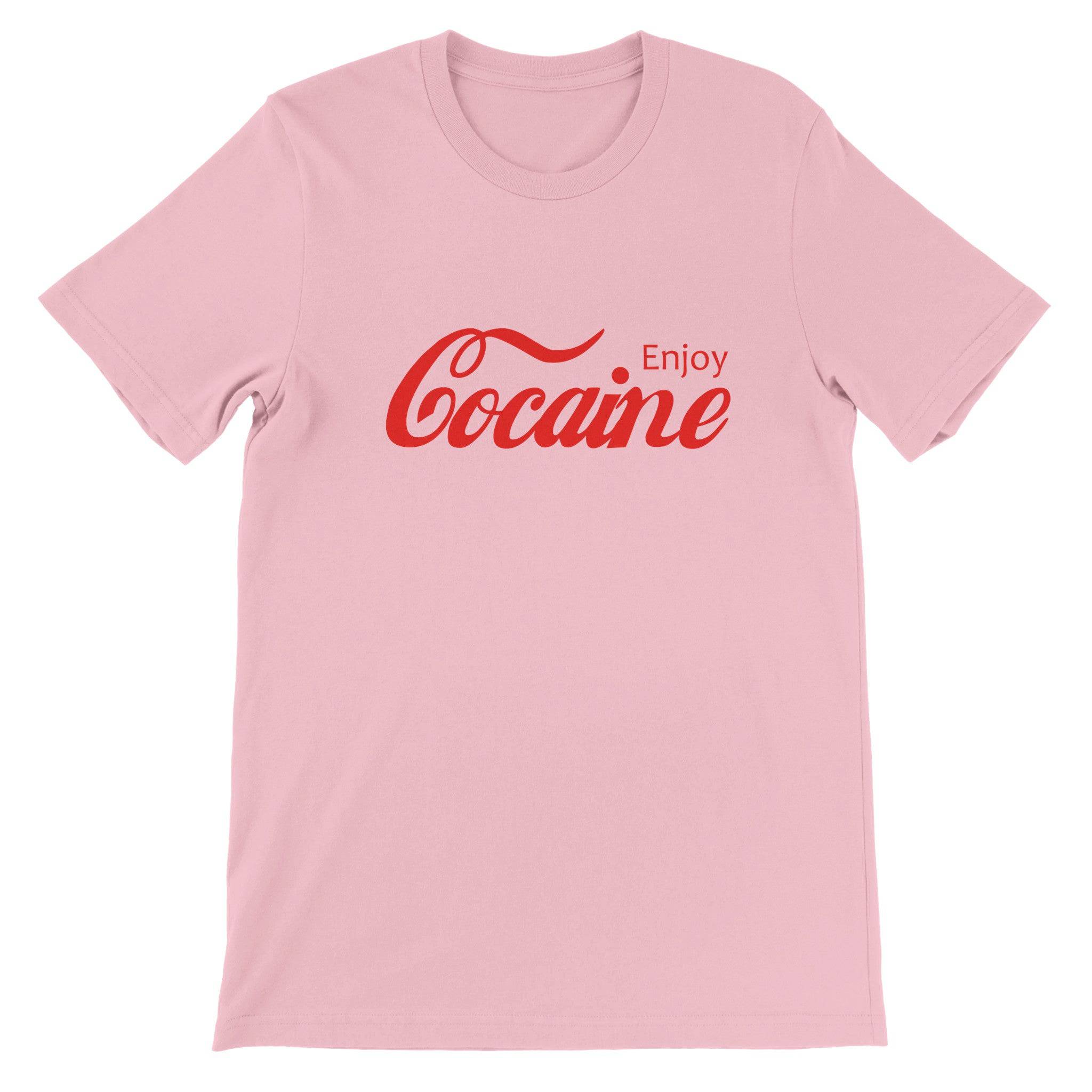 Budget Unisex Crewneck T-shirt/Cocaine-Enjoy-Funny - Enet Images