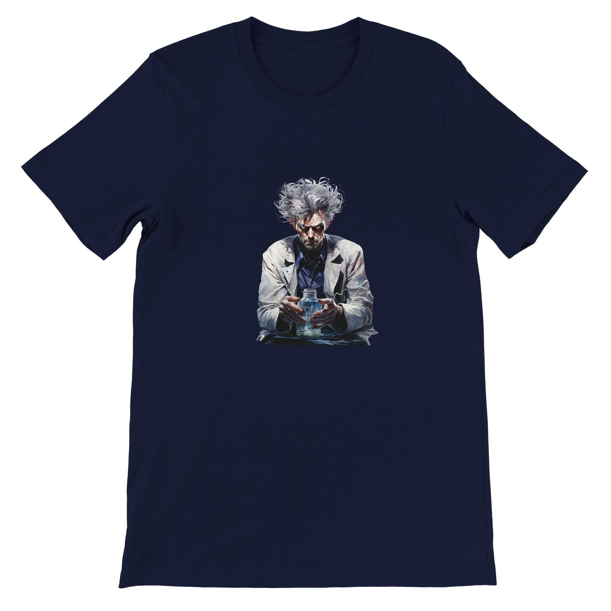 Budget Unisex Crewneck T-shirt/Creepy-Scientist - Enet Images