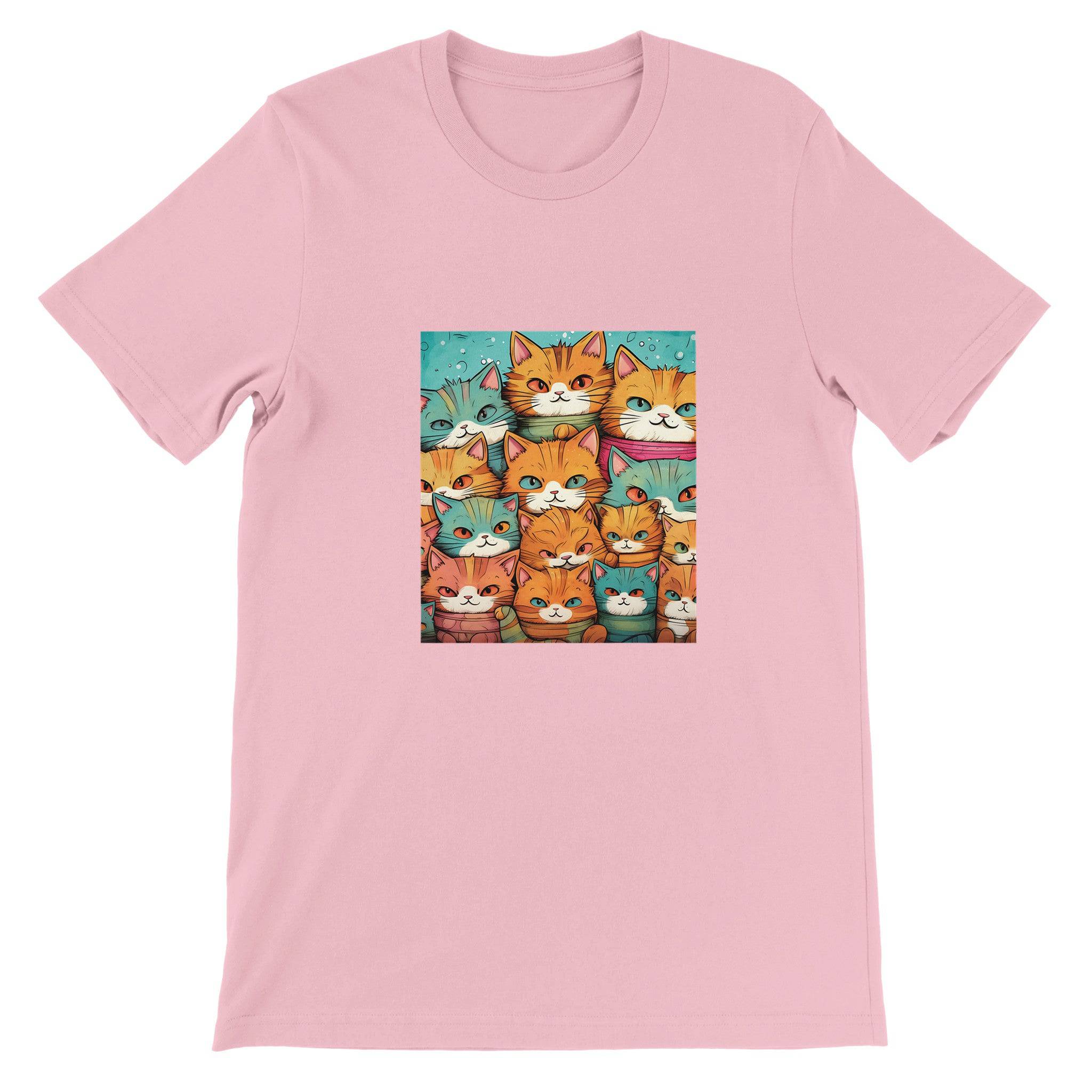 Budget Unisex Crewneck T-shirt/Crowd-Of-Cats - Enet Images