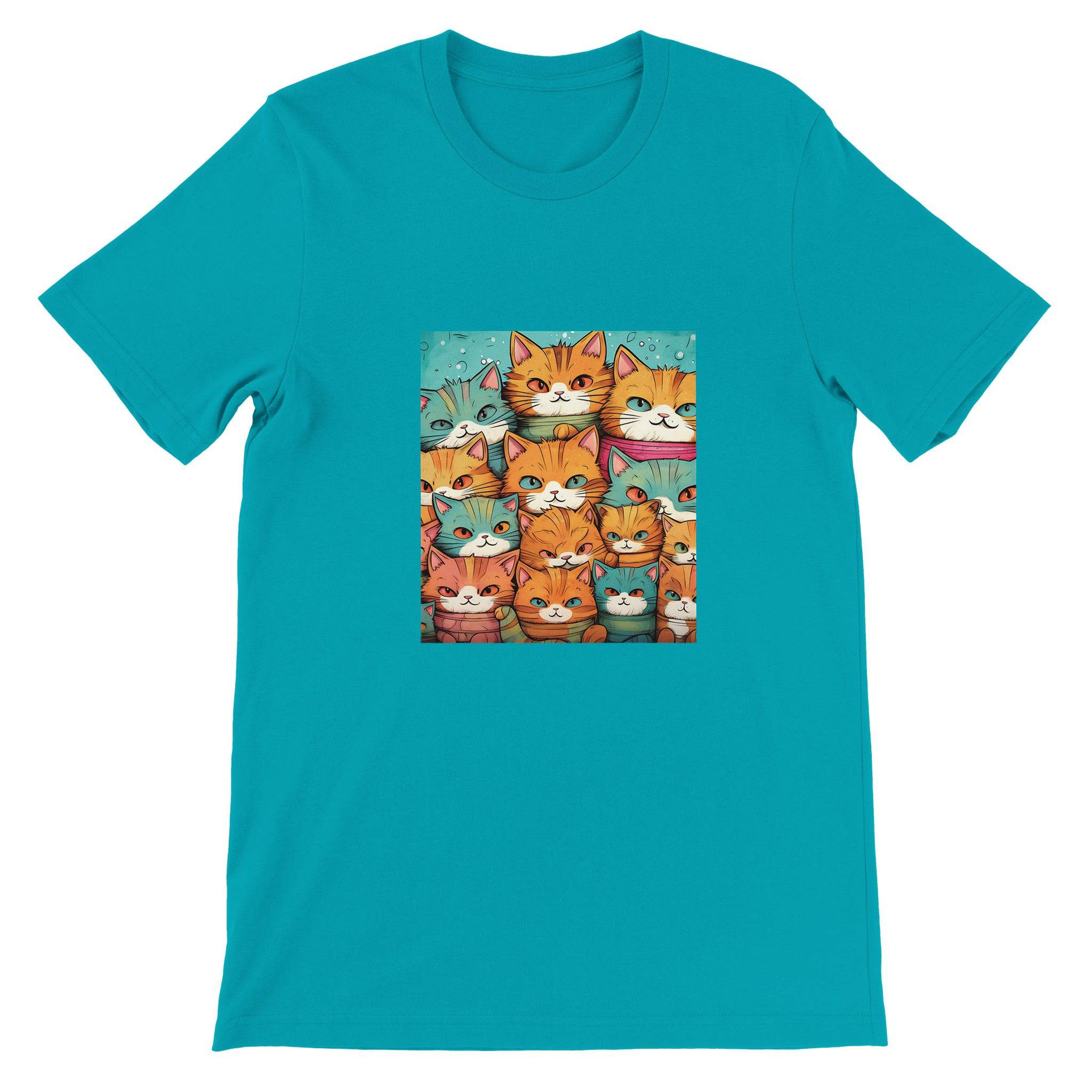 Budget Unisex Crewneck T-shirt/Crowd-Of-Cats - Enet Images