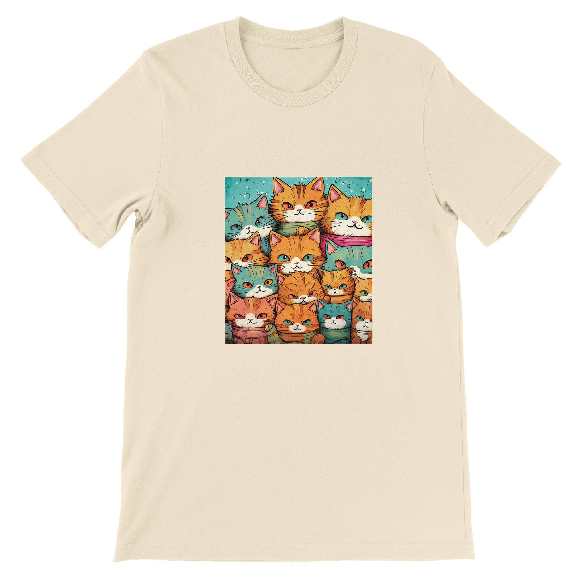 Budget Unisex Crewneck T-shirt/Crowd-Of-Cats - Enet Images
