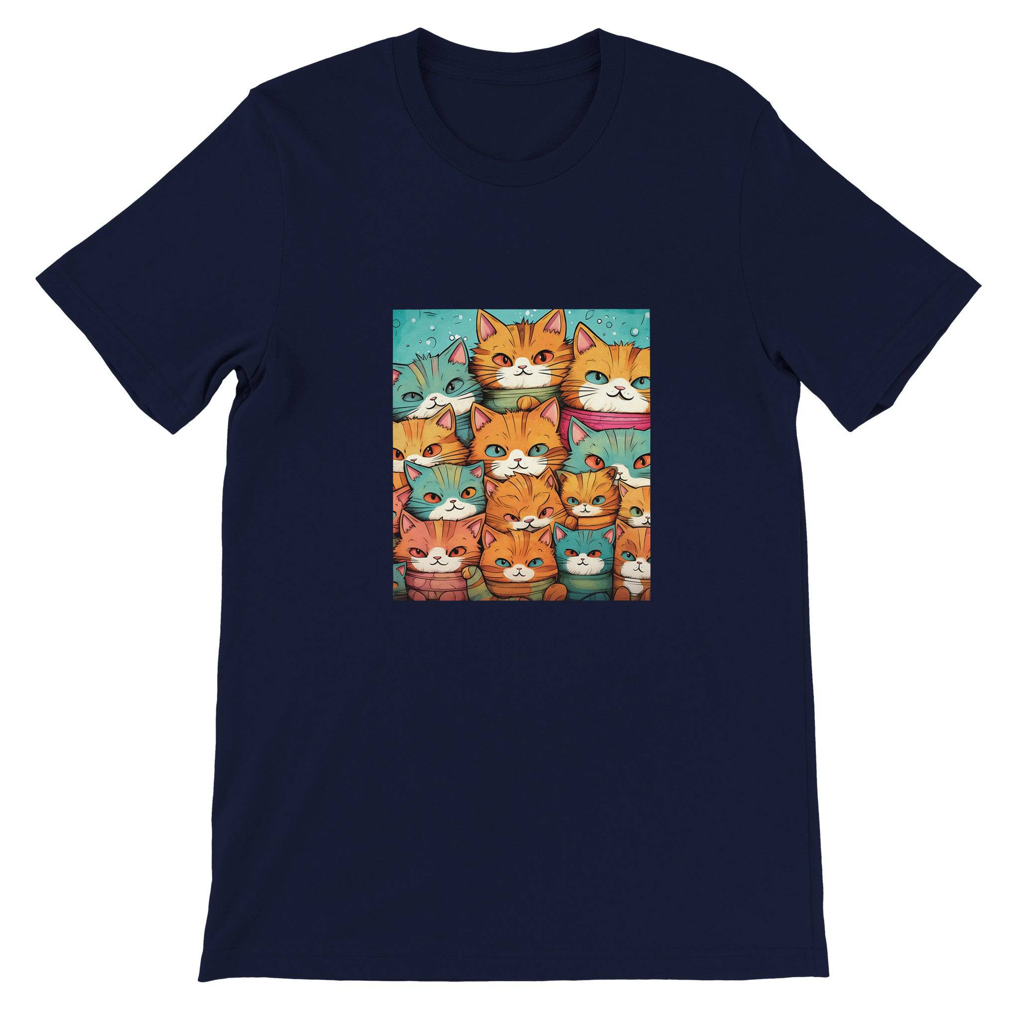 Budget Unisex Crewneck T-shirt/Crowd-Of-Cats - Enet Images