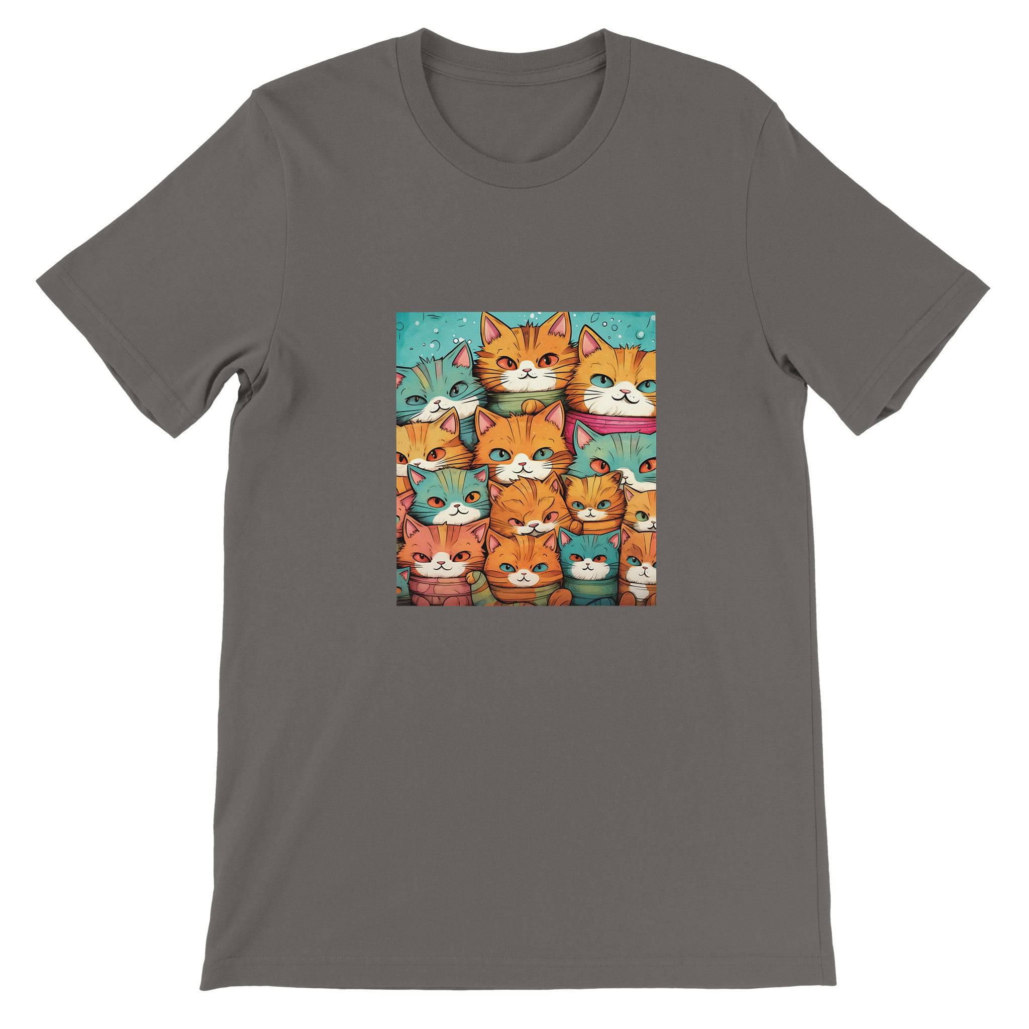 Budget Unisex Crewneck T-shirt/Crowd-Of-Cats - Enet Images