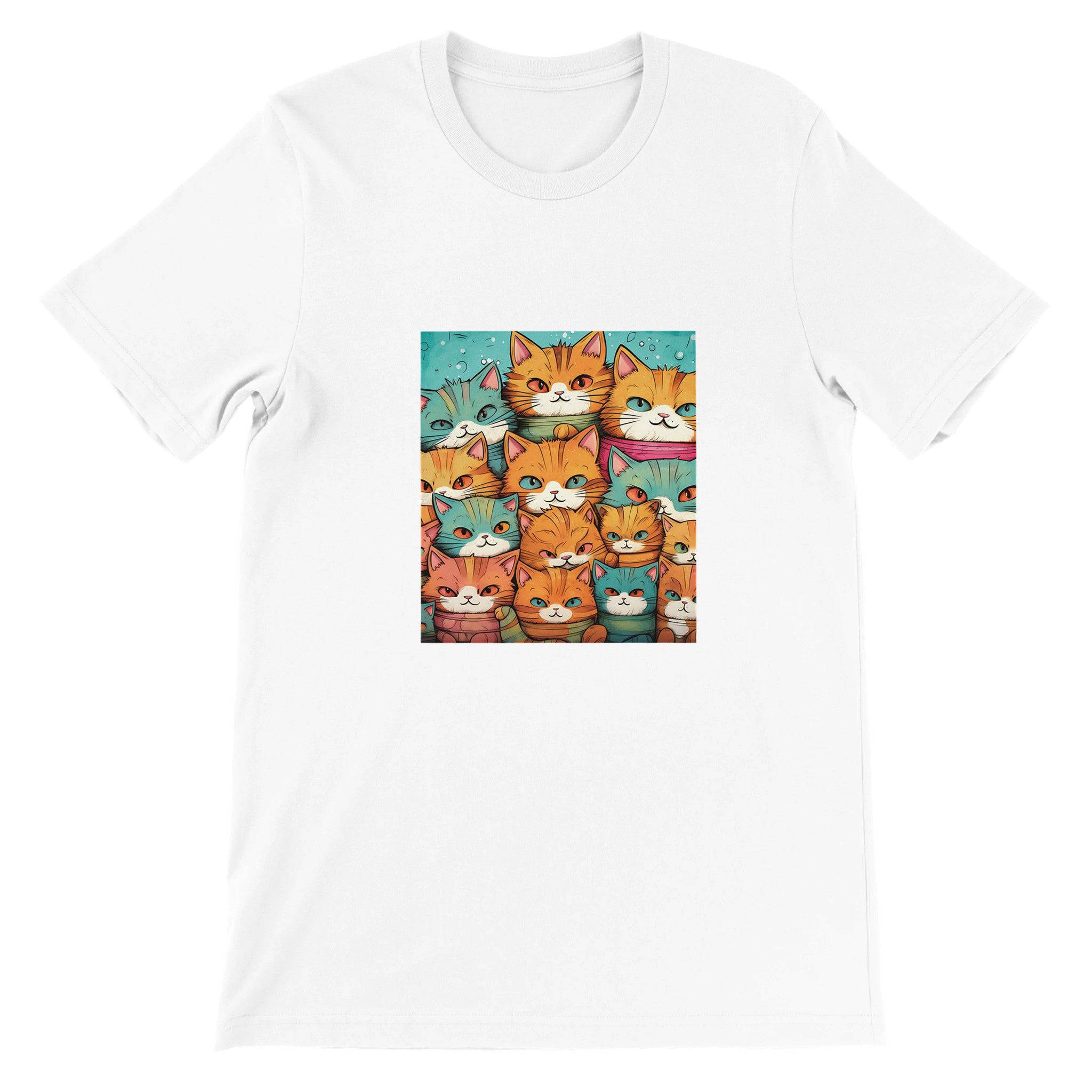 Budget Unisex Crewneck T-shirt/Crowd-Of-Cats - Enet Images