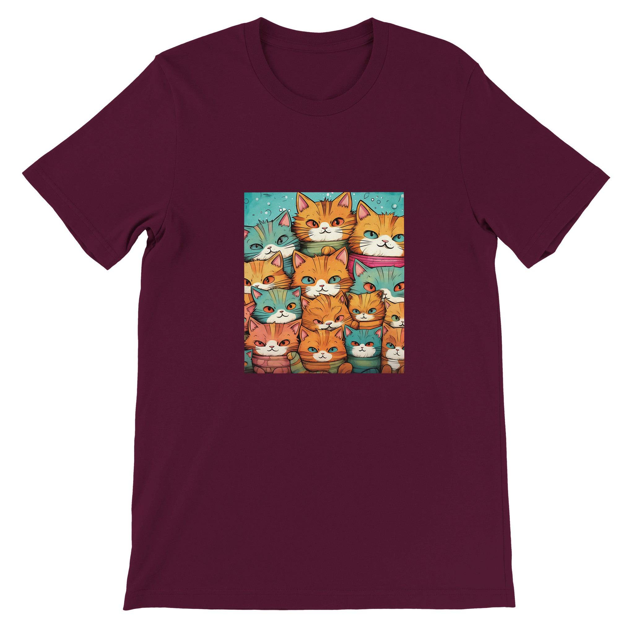 Budget Unisex Crewneck T-shirt/Crowd-Of-Cats - Enet Images