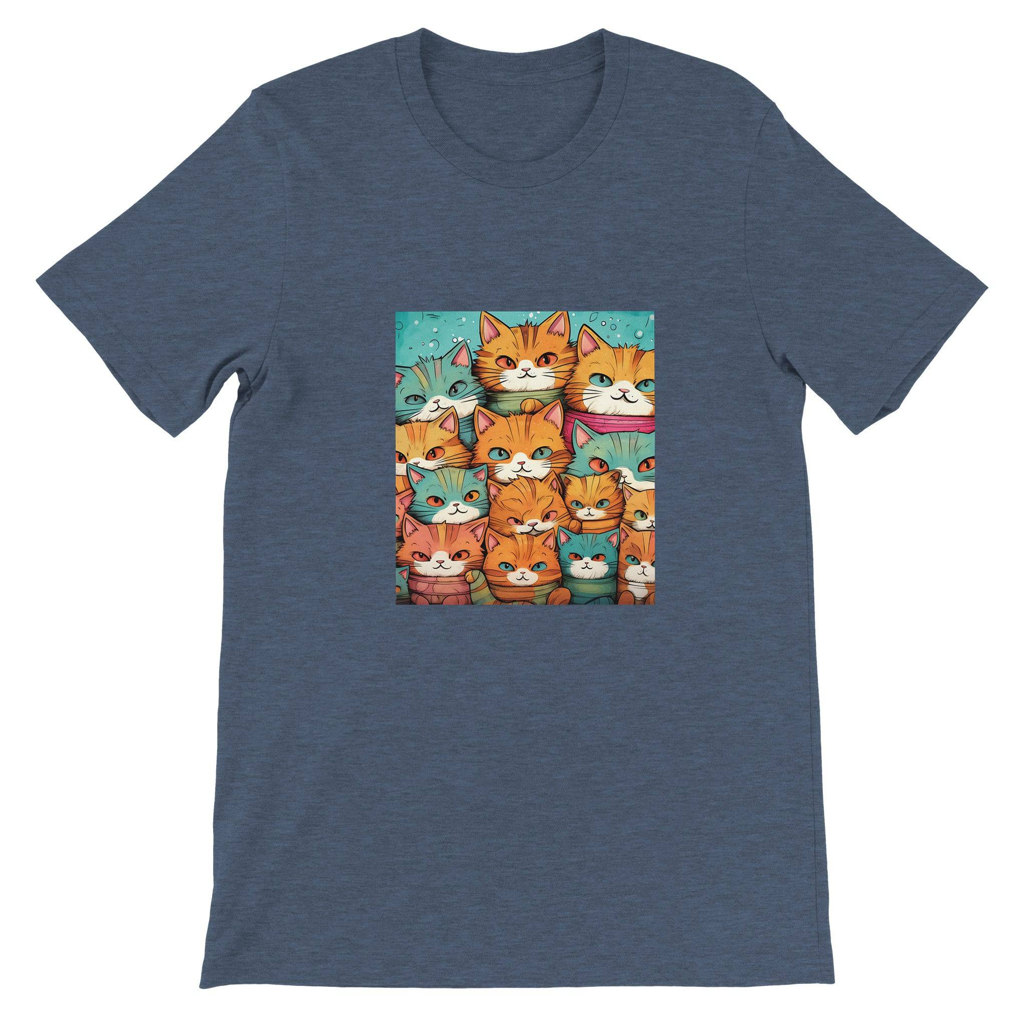 Budget Unisex Crewneck T-shirt/Crowd-Of-Cats - Enet Images