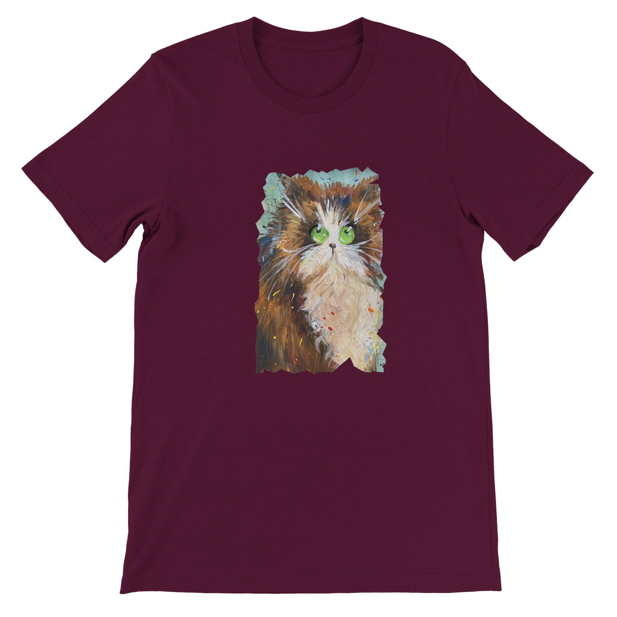 Budget Unisex Crewneck T-shirt/Cute-Cat - Enet Images