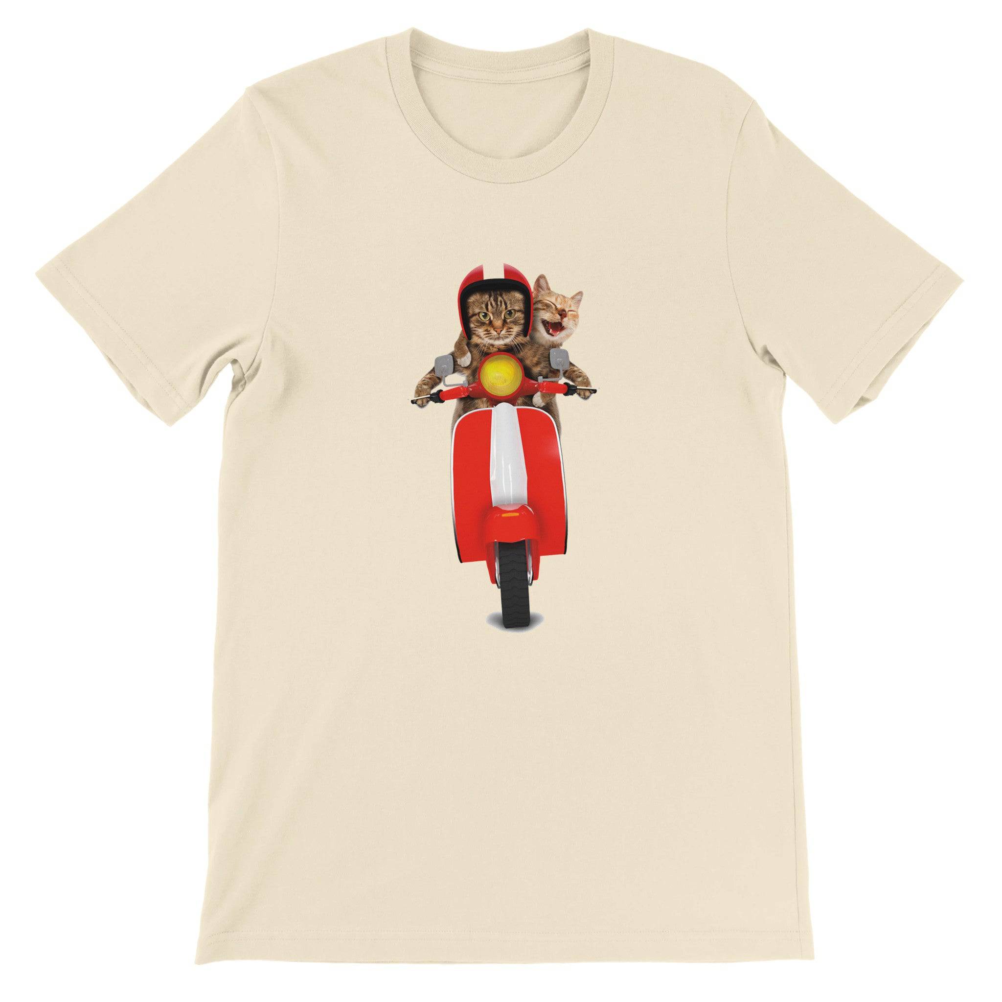 Budget Unisex Crewneck T-shirt/Dog-Cat-Vespa - Enet Images