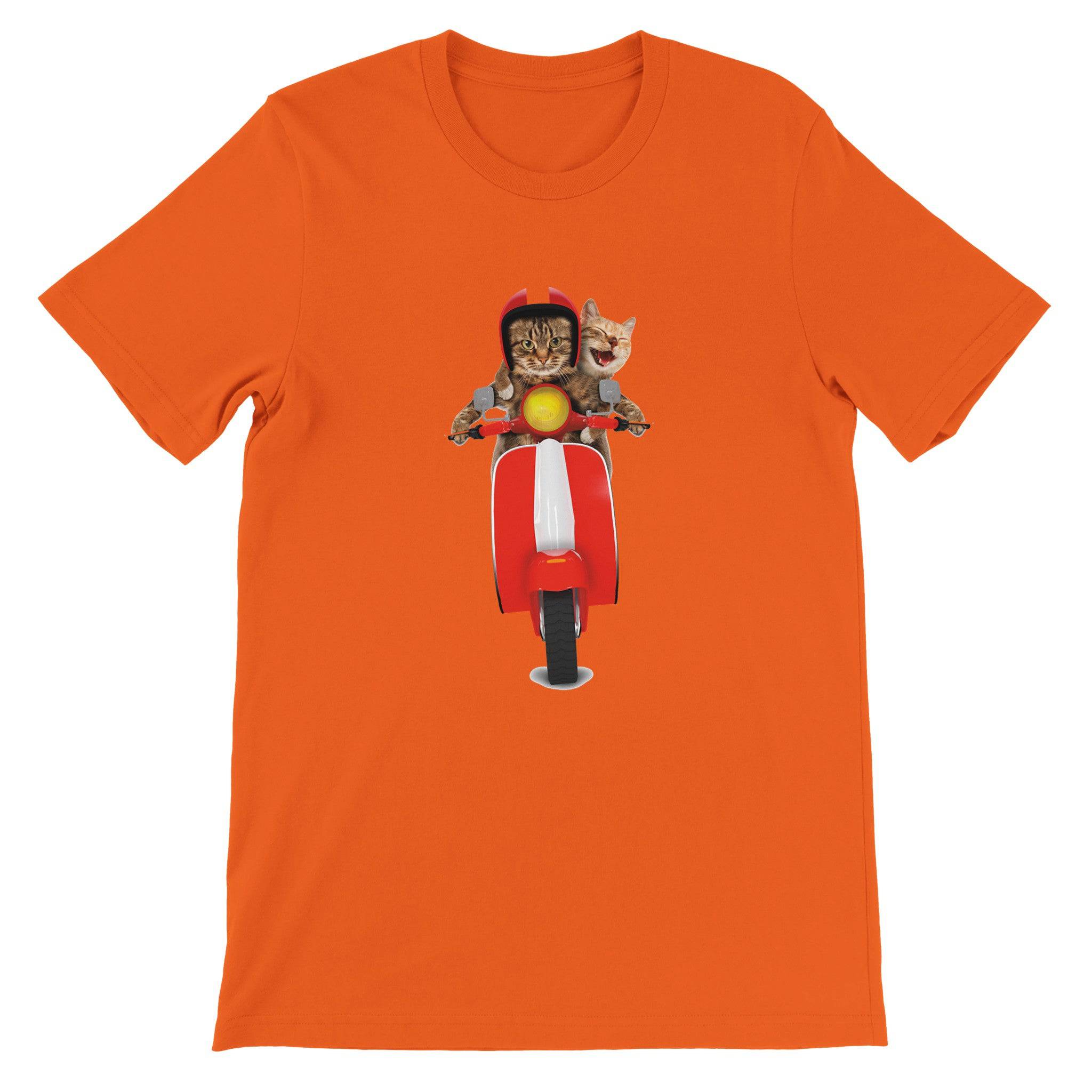 Budget Unisex Crewneck T-shirt/Dog-Cat-Vespa - Enet Images