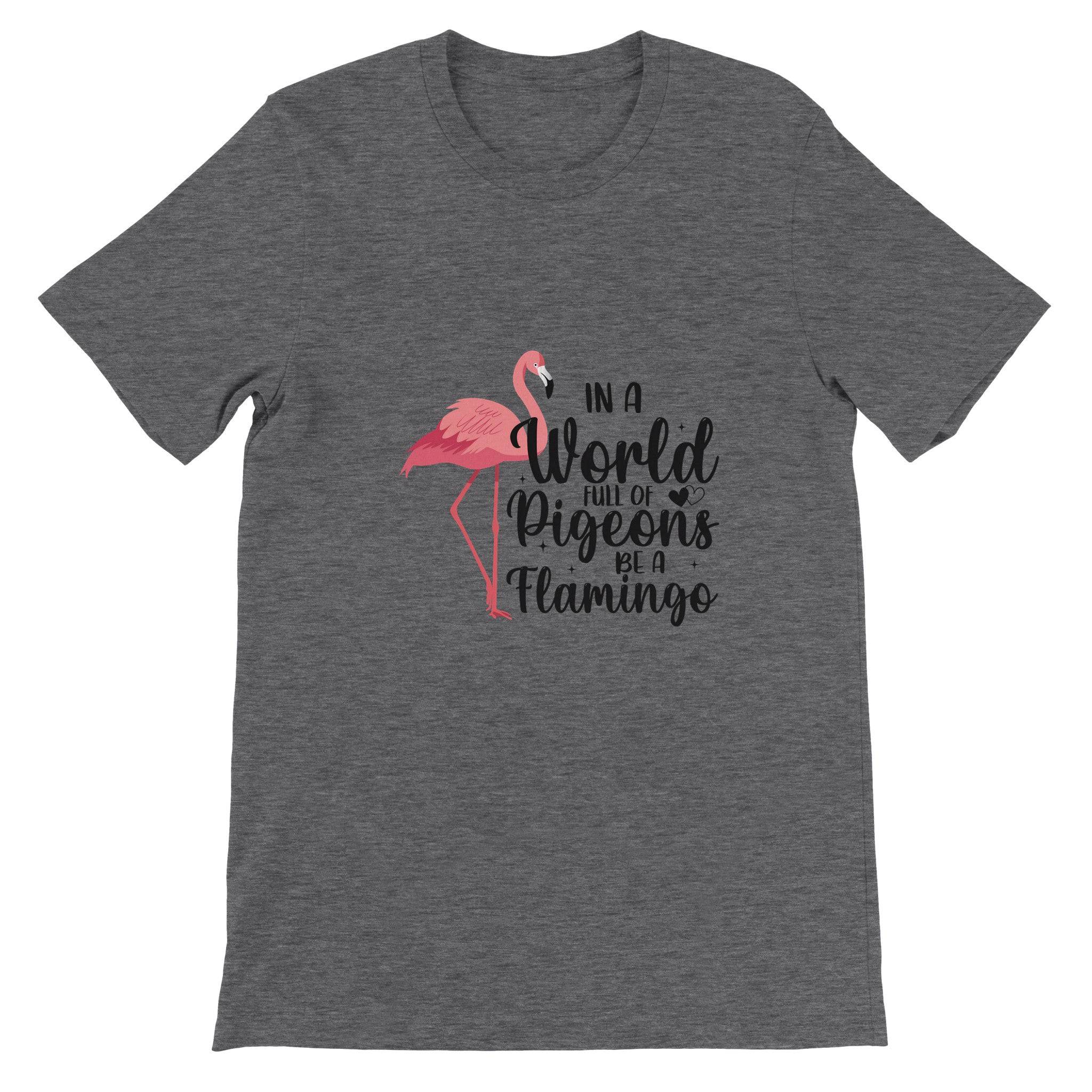 Budget Unisex Crewneck T-shirt/Flamingo-Pigeons - Enet Images