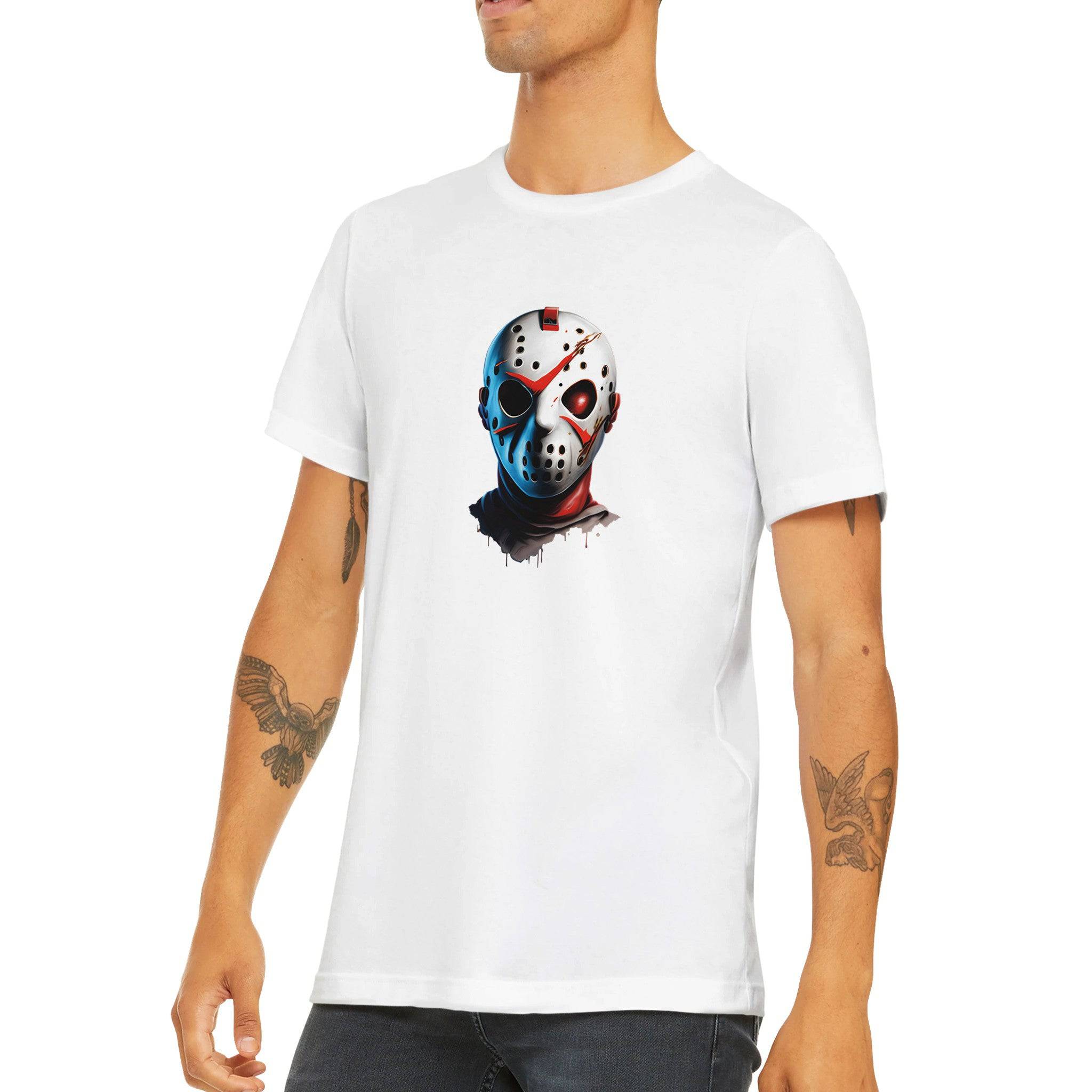 Budget Unisex Crewneck T-shirt/Friday-13th-Halloween - Enet Images