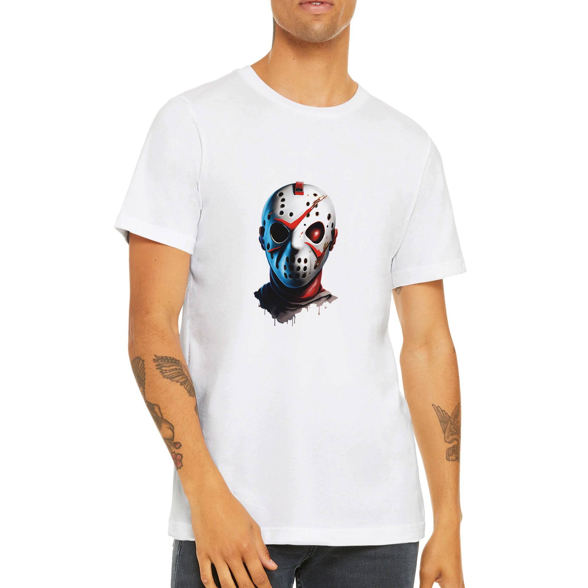 Budget Unisex Crewneck T-shirt/Friday-13th-Halloween - Enet Images