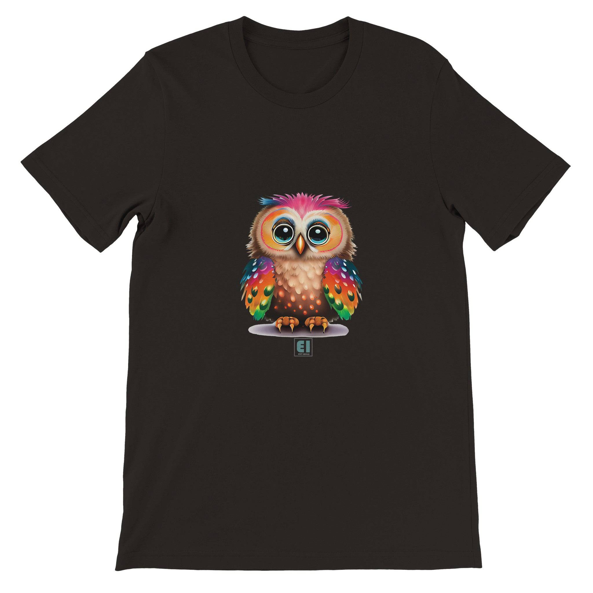 Budget Unisex Crewneck T-shirt/Funny-Baby-Owl - Enet Images