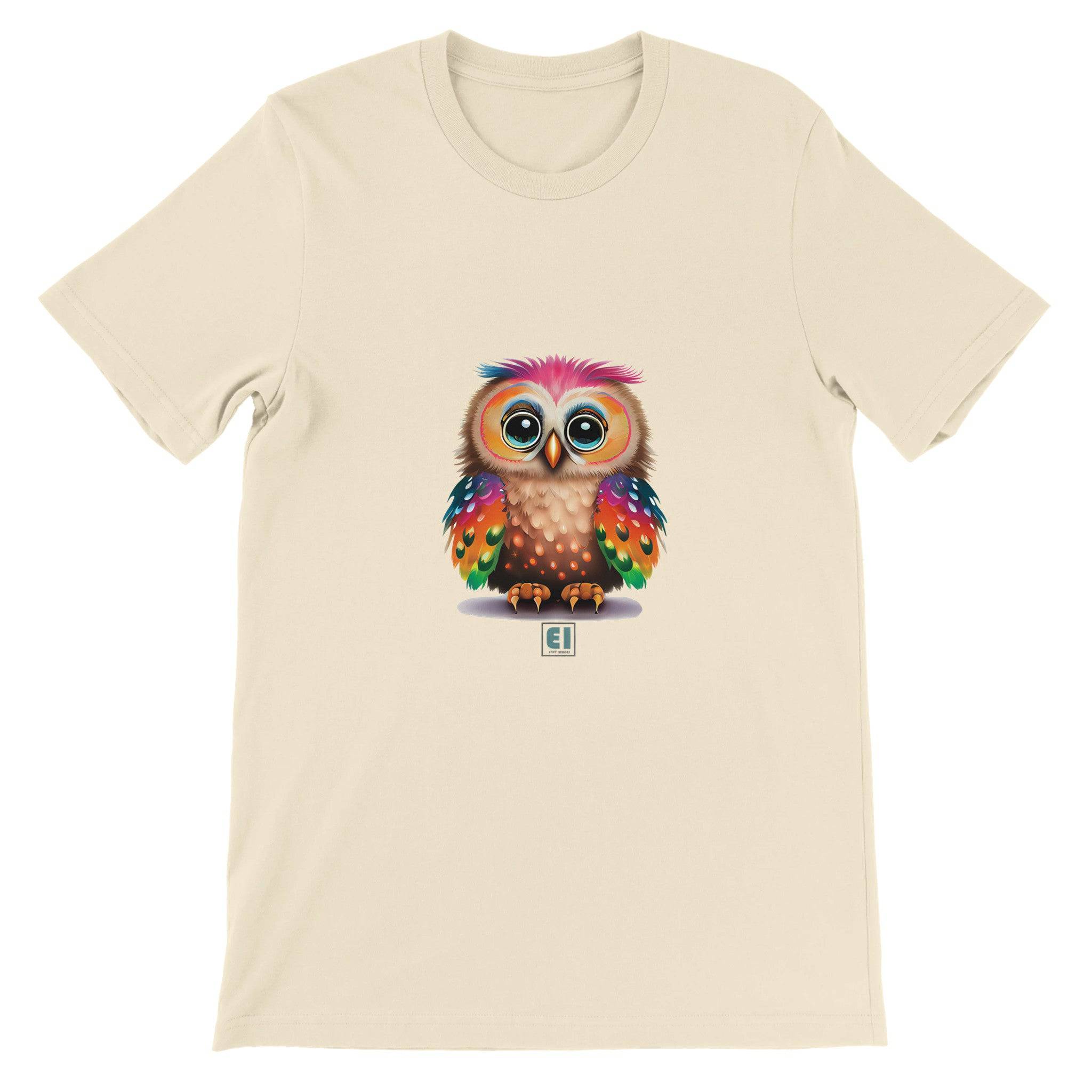Budget Unisex Crewneck T-shirt/Funny-Baby-Owl - Enet Images