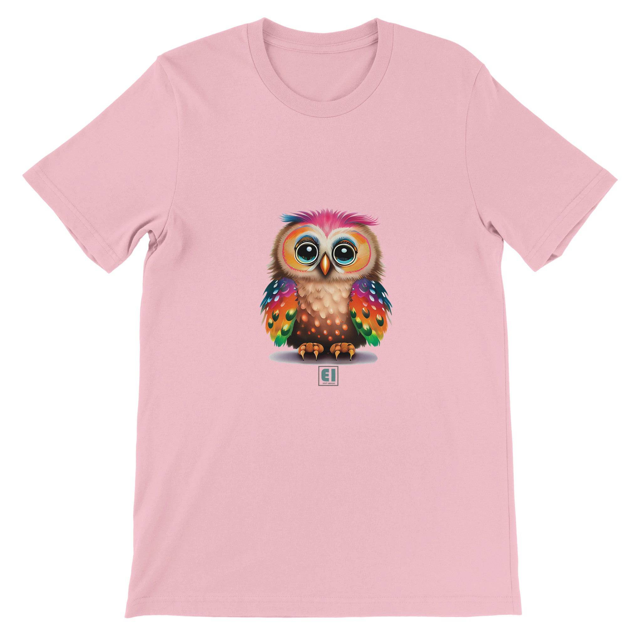 Budget Unisex Crewneck T-shirt/Funny-Baby-Owl - Enet Images