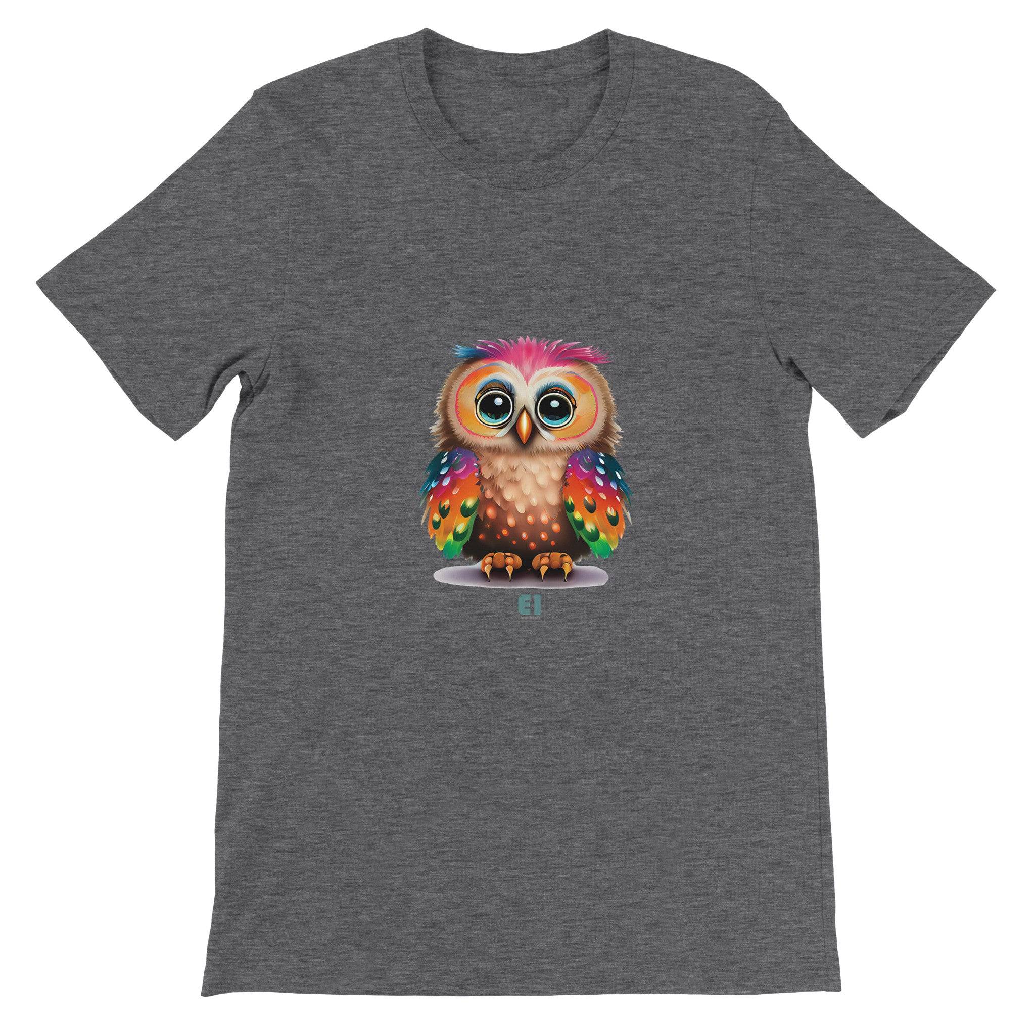 Budget Unisex Crewneck T-shirt/Funny-Baby-Owl - Enet Images