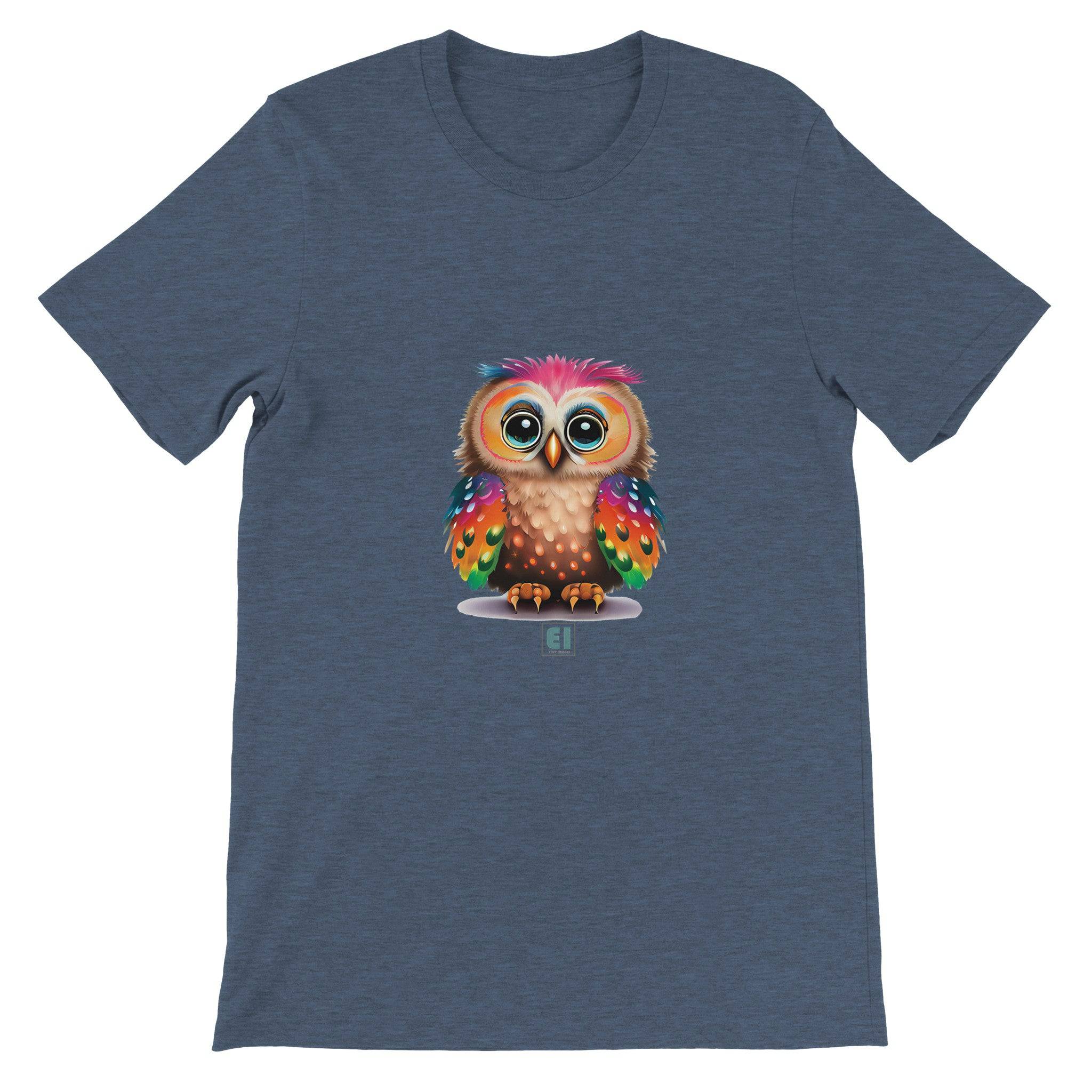 Budget Unisex Crewneck T-shirt/Funny-Baby-Owl - Enet Images