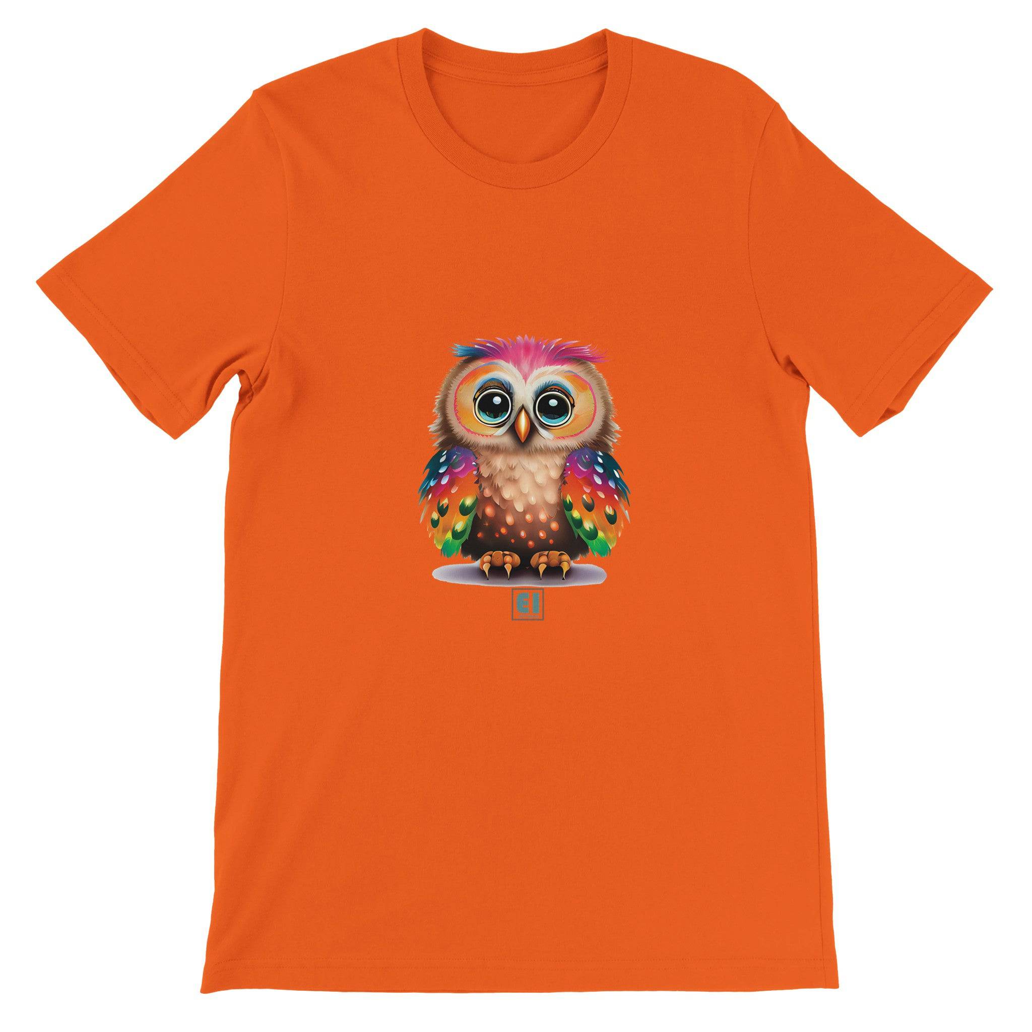 Budget Unisex Crewneck T-shirt/Funny-Baby-Owl - Enet Images