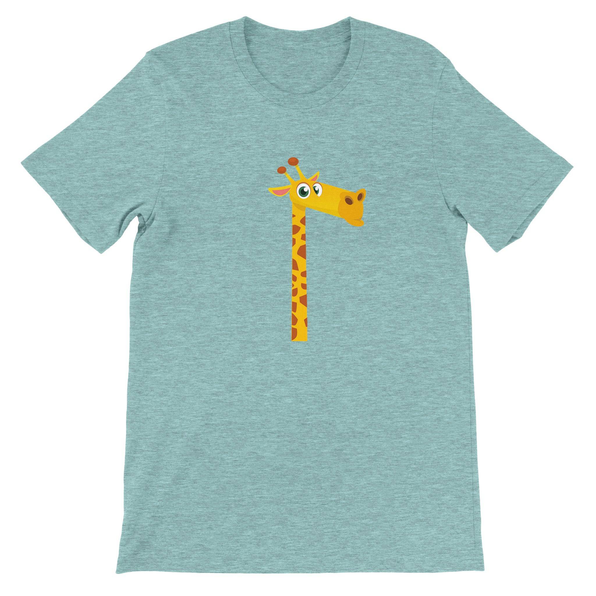 Budget Unisex Crewneck T-shirt/Funny-Giraffe - Enet Images