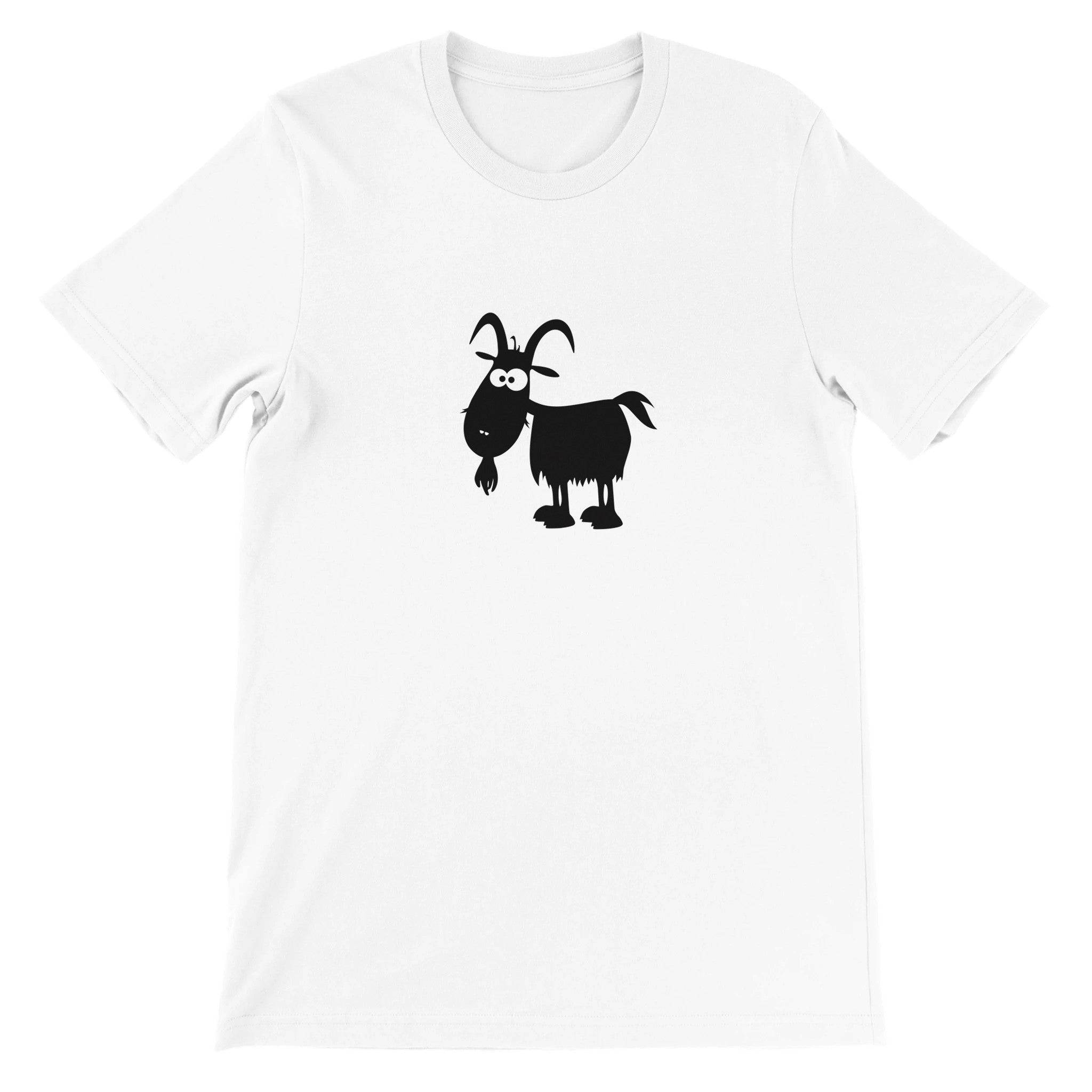 Budget Unisex Crewneck T-shirt/Funny-Goat - Enet Images