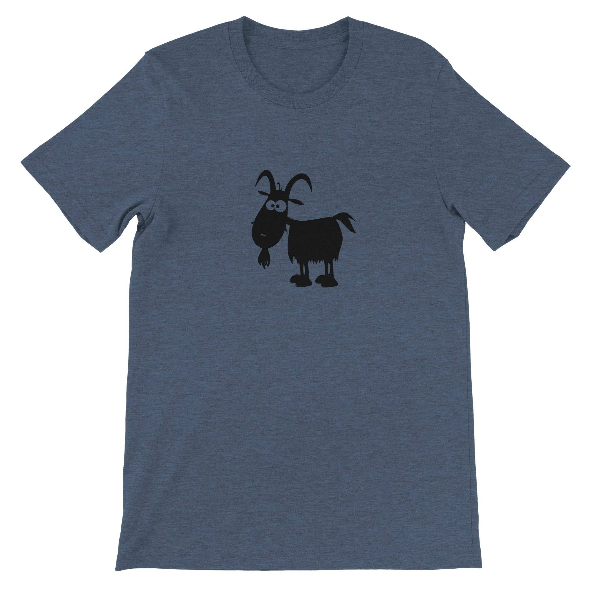 Budget Unisex Crewneck T-shirt/Funny-Goat - Enet Images