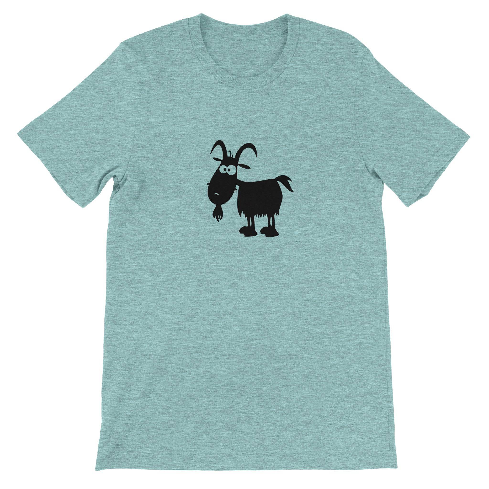 Budget Unisex Crewneck T-shirt/Funny-Goat - Enet Images