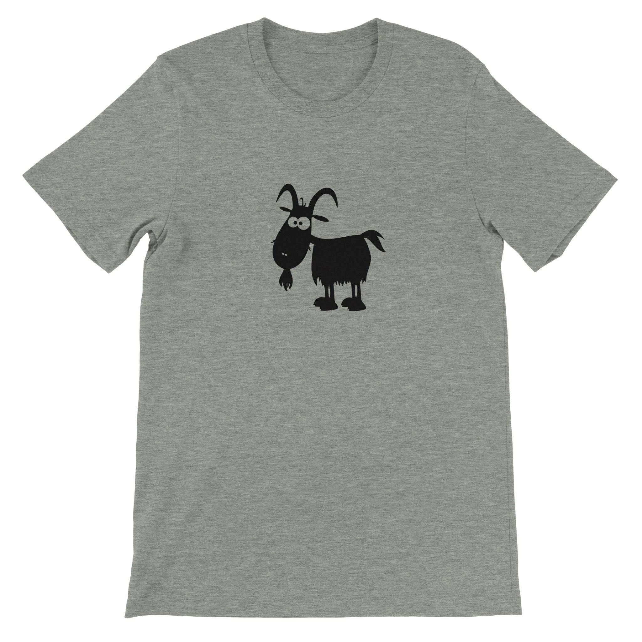 Budget Unisex Crewneck T-shirt/Funny-Goat - Enet Images