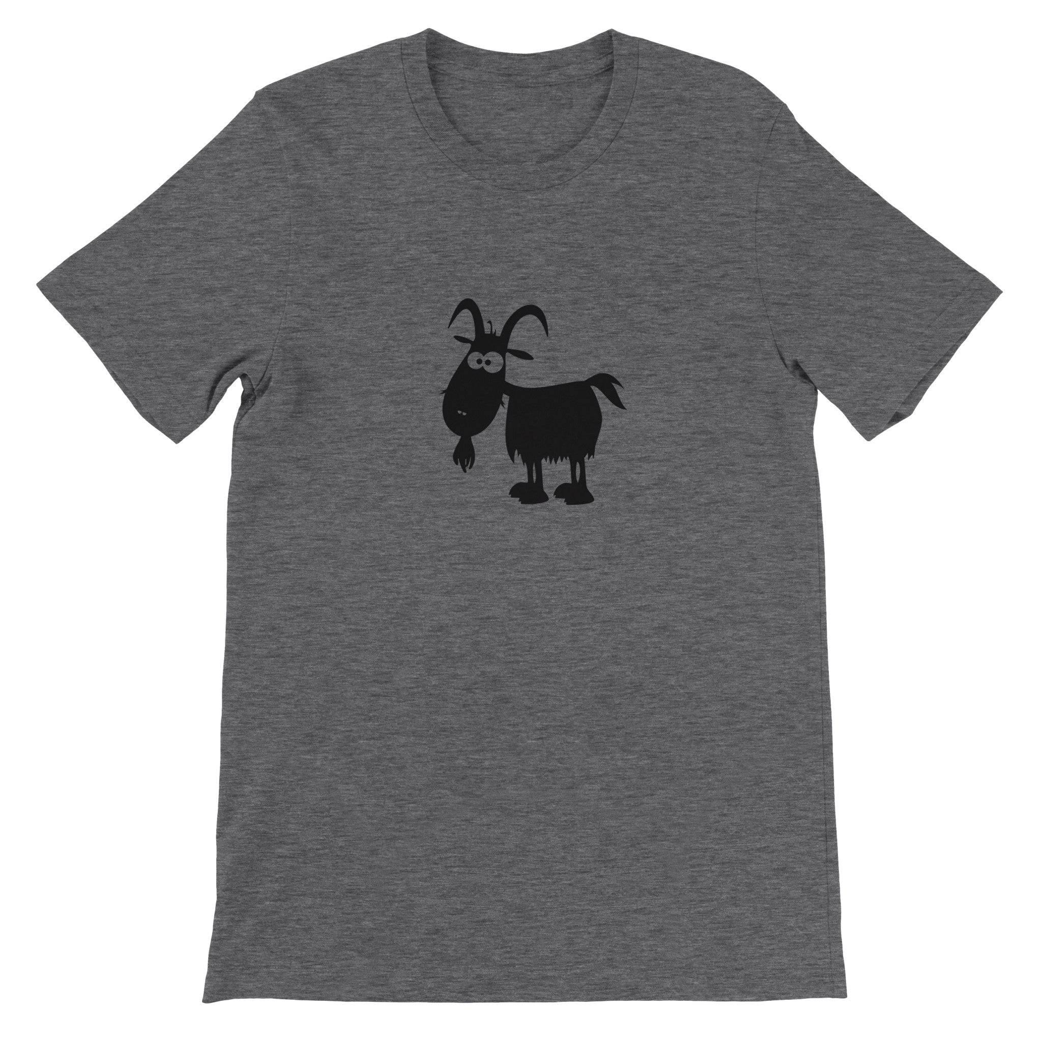 Budget Unisex Crewneck T-shirt/Funny-Goat - Enet Images