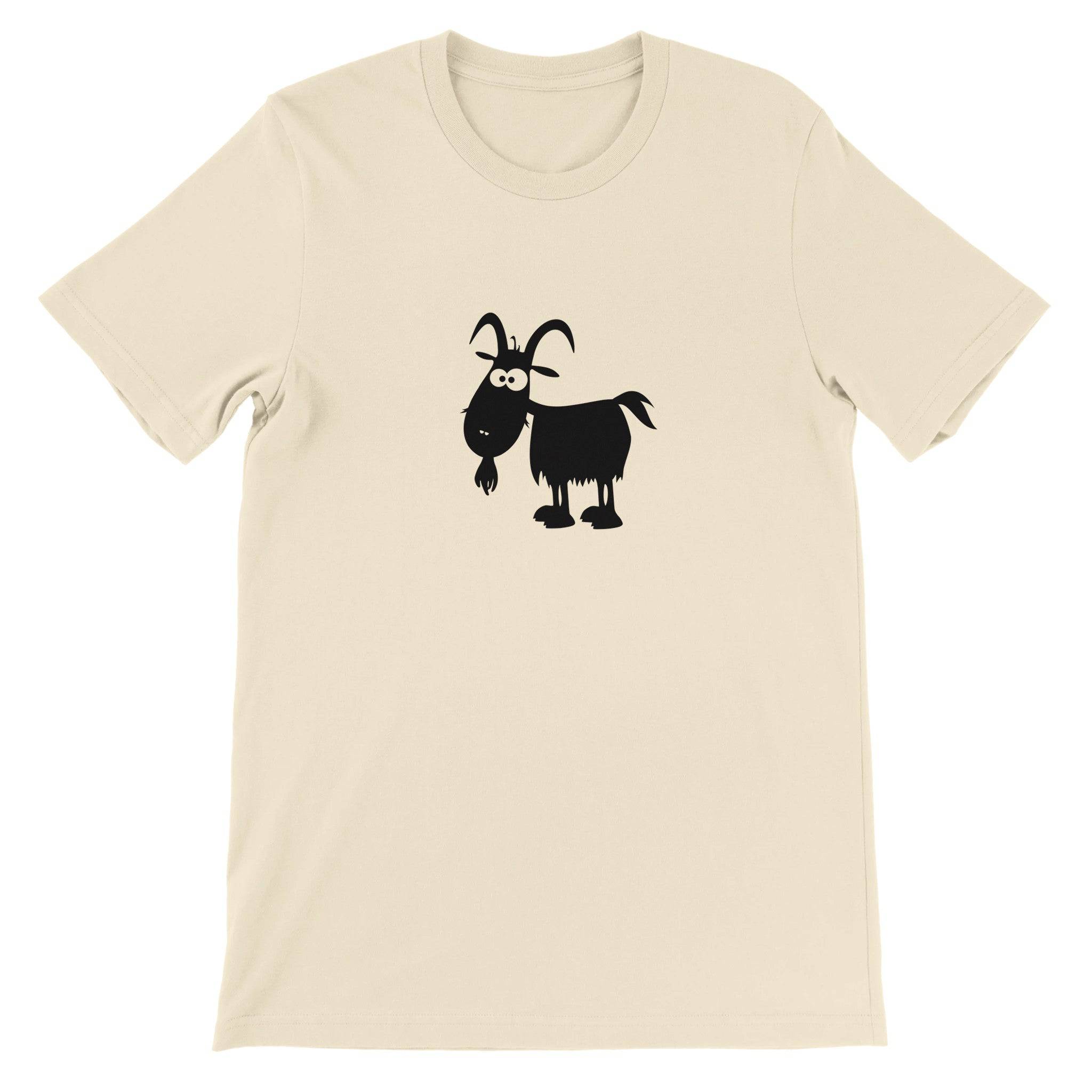 Budget Unisex Crewneck T-shirt/Funny-Goat - Enet Images