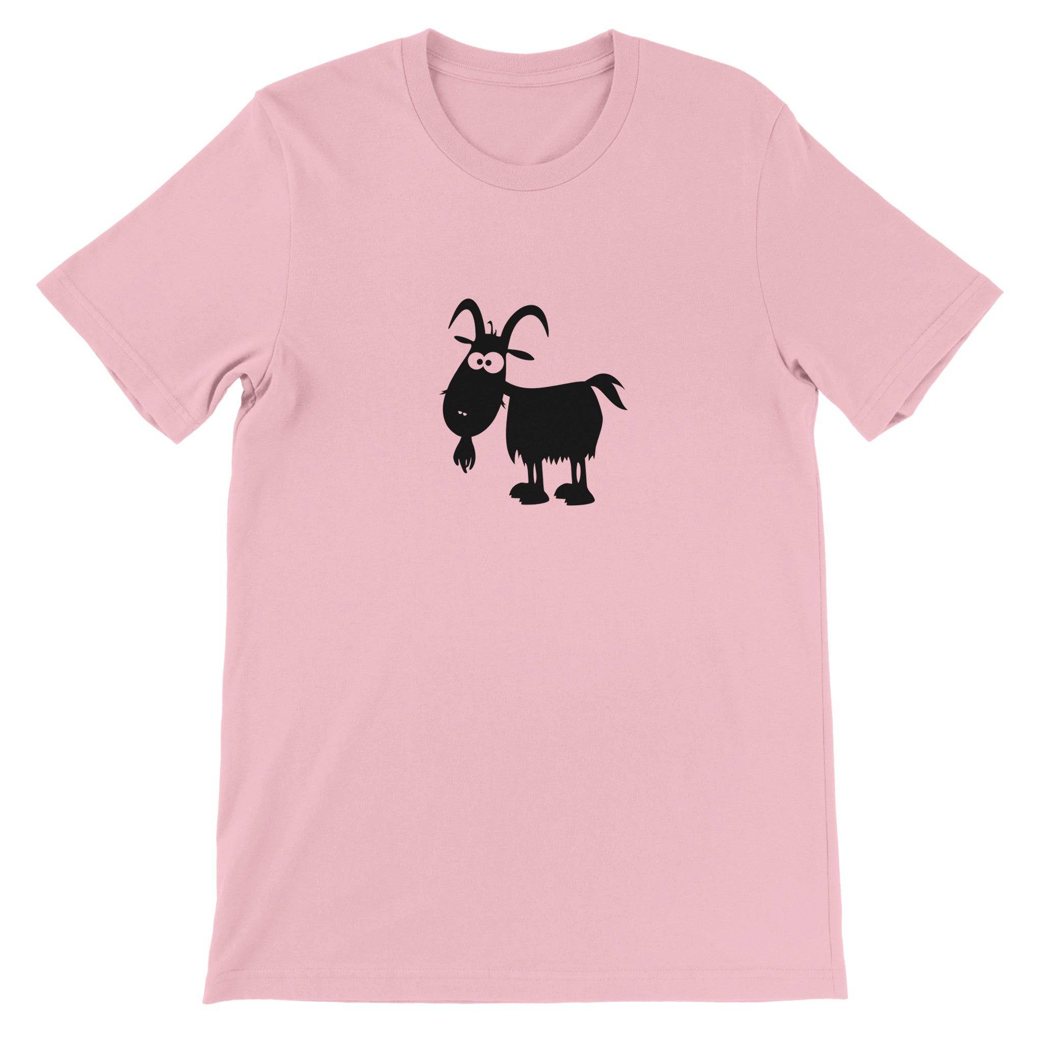 Budget Unisex Crewneck T-shirt/Funny-Goat - Enet Images