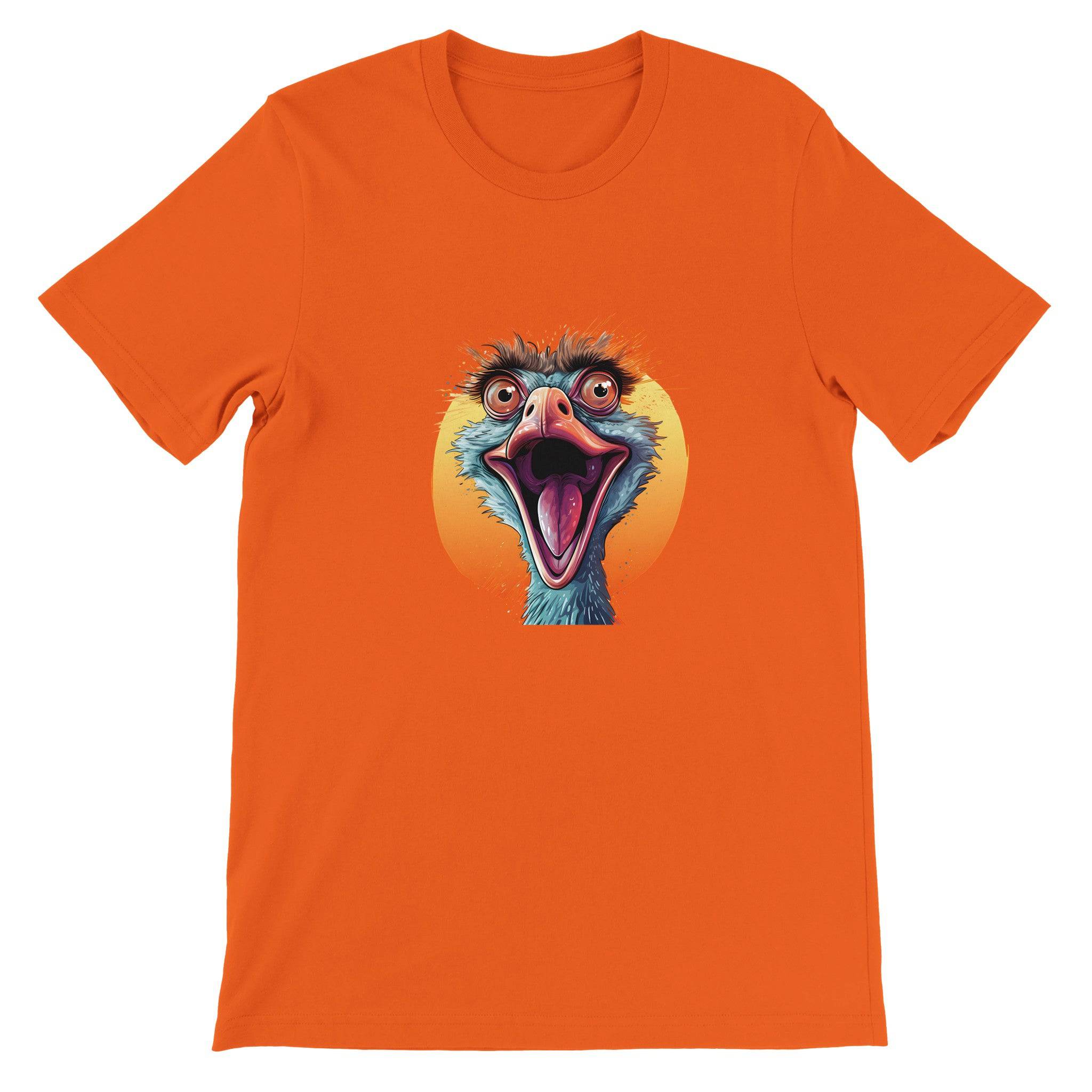 Budget Unisex Crewneck T-shirt/Funny-Ostrich - Enet Images