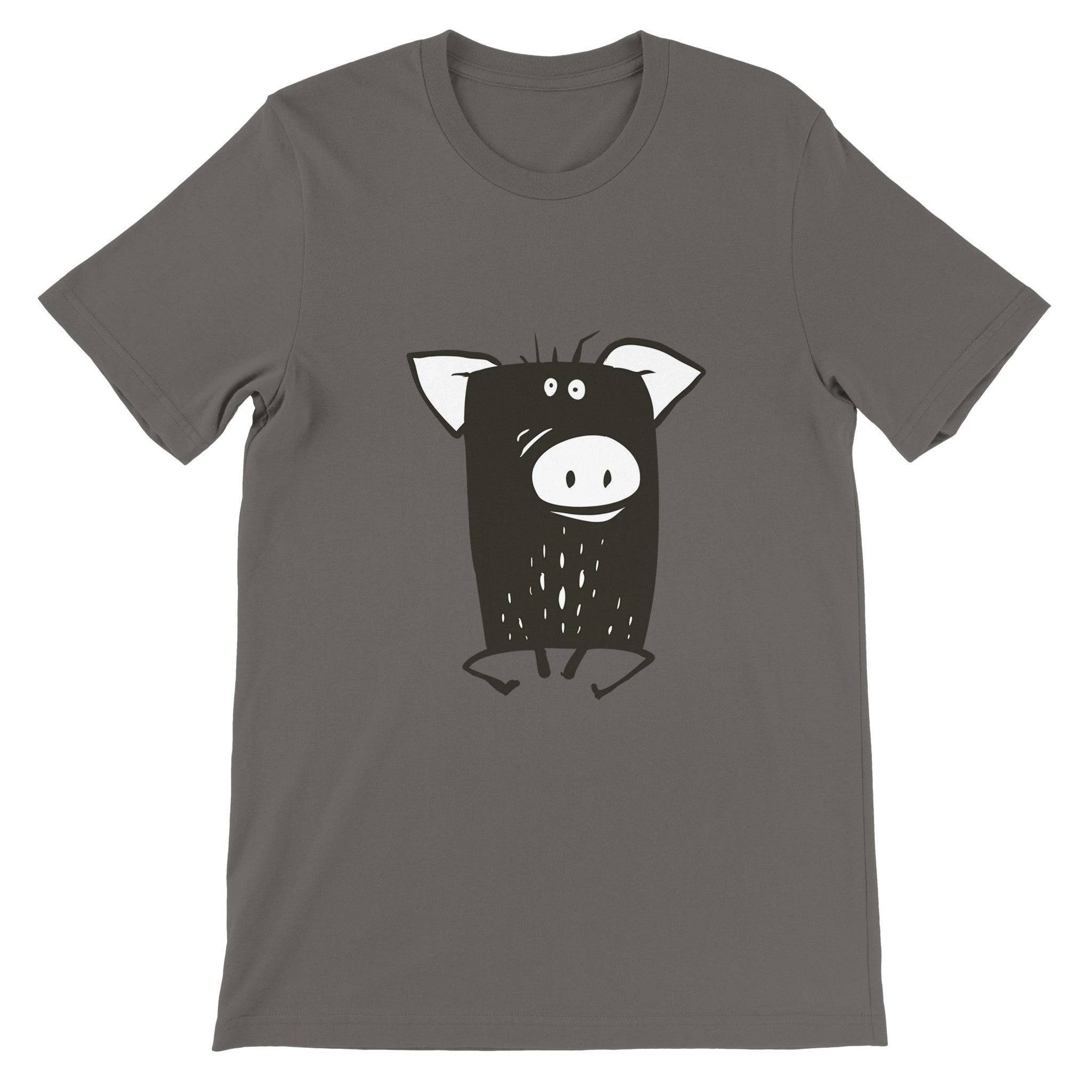 Budget Unisex Crewneck T-shirt/Funny-Pig - Enet Images