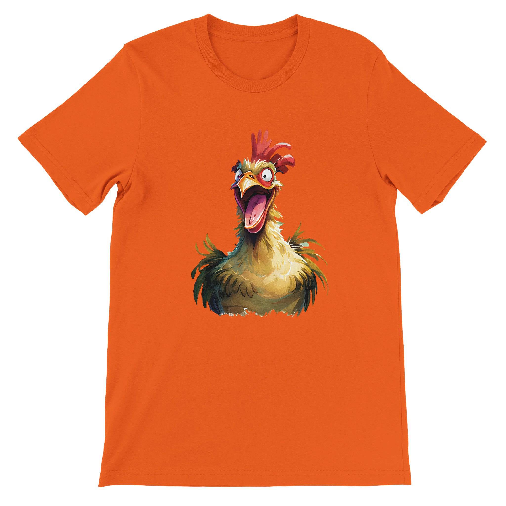 Budget Unisex Crewneck T-shirt/Funny-Rooster - Enet Images
