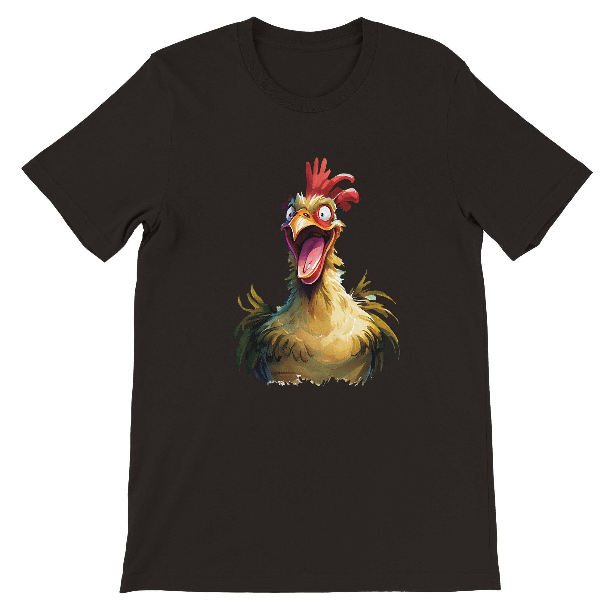 Budget Unisex Crewneck T-shirt/Funny-Rooster - Enet Images