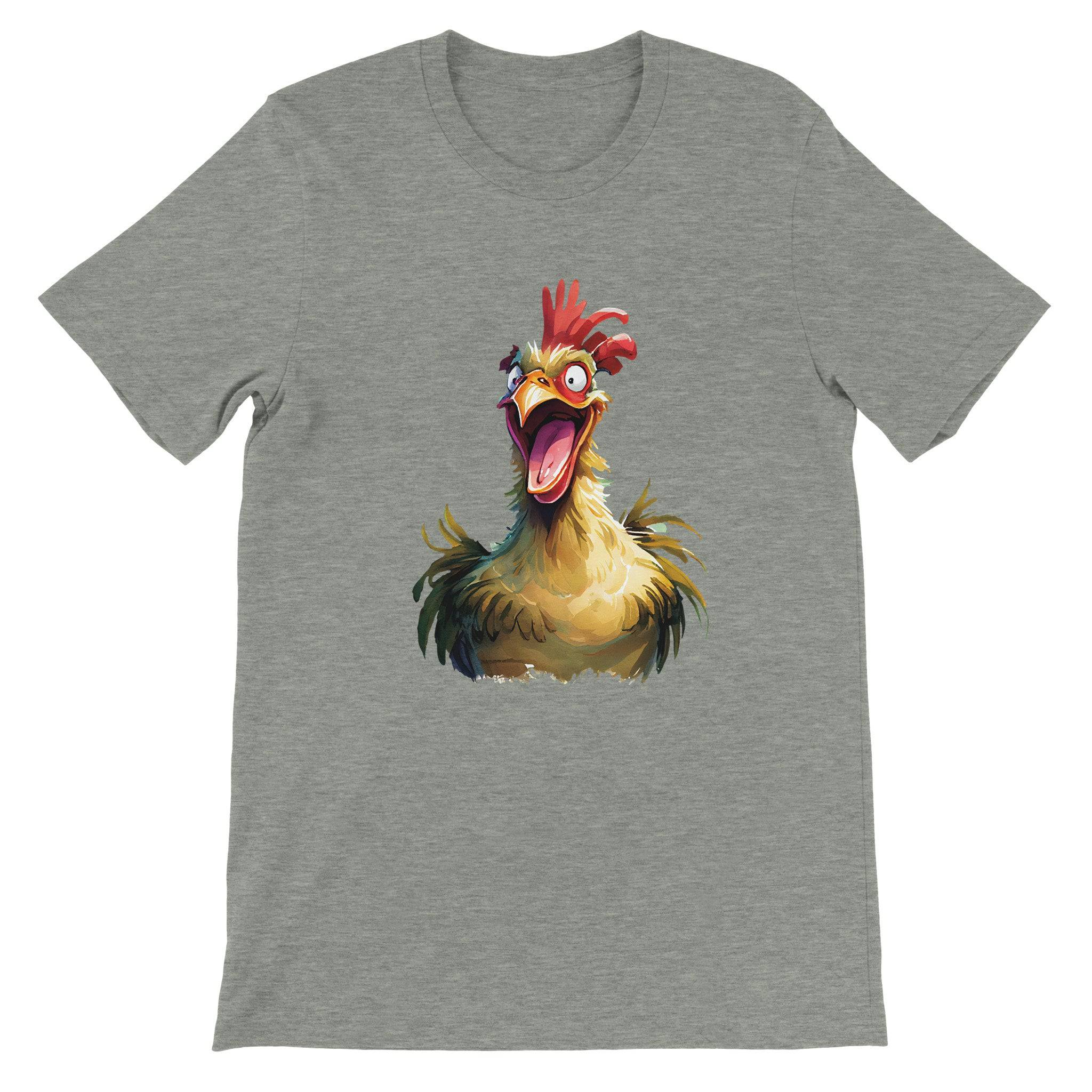 Budget Unisex Crewneck T-shirt/Funny-Rooster - Enet Images