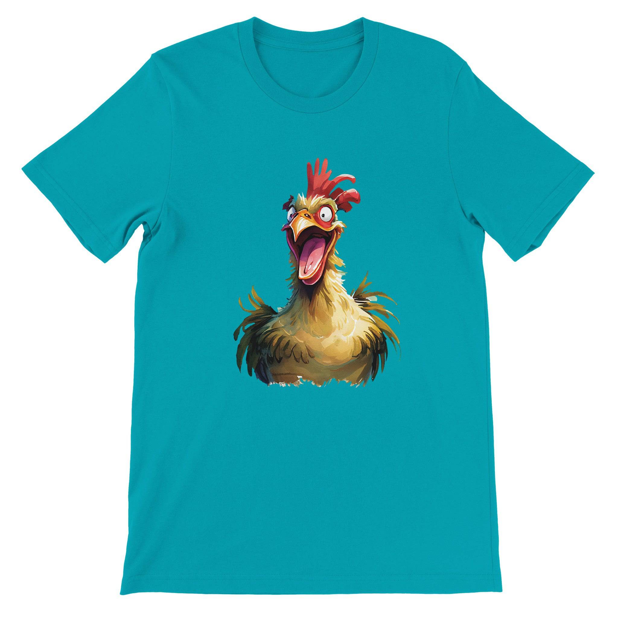 Budget Unisex Crewneck T-shirt/Funny-Rooster - Enet Images