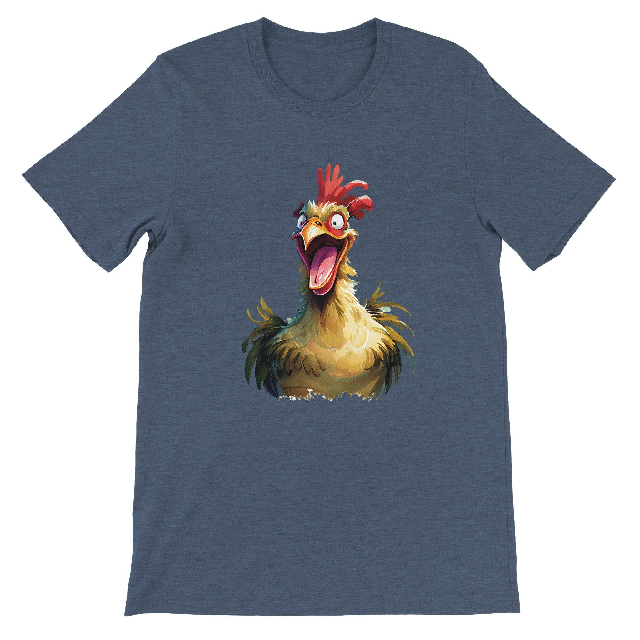 Budget Unisex Crewneck T-shirt/Funny-Rooster - Enet Images