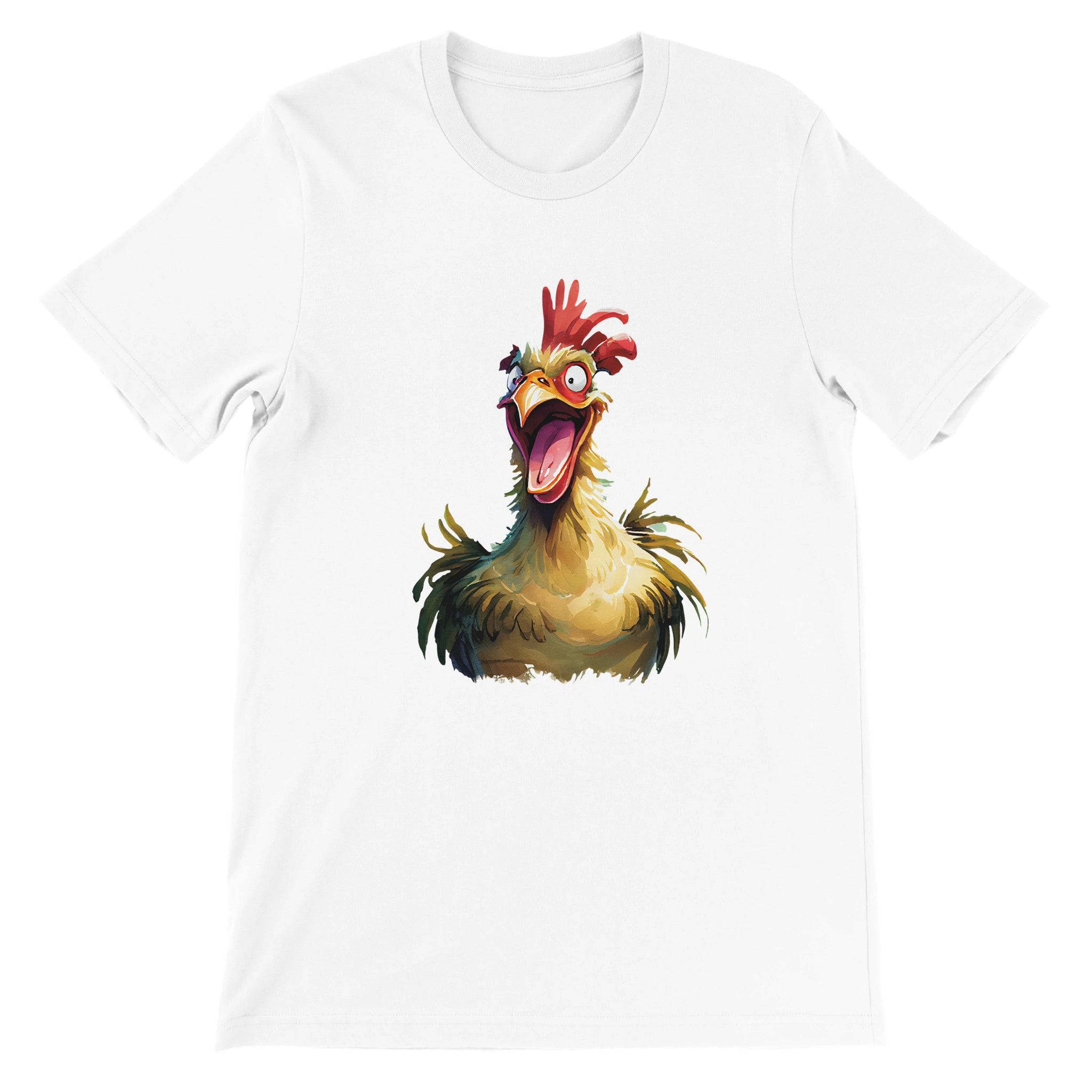 Budget Unisex Crewneck T-shirt/Funny-Rooster - Enet Images
