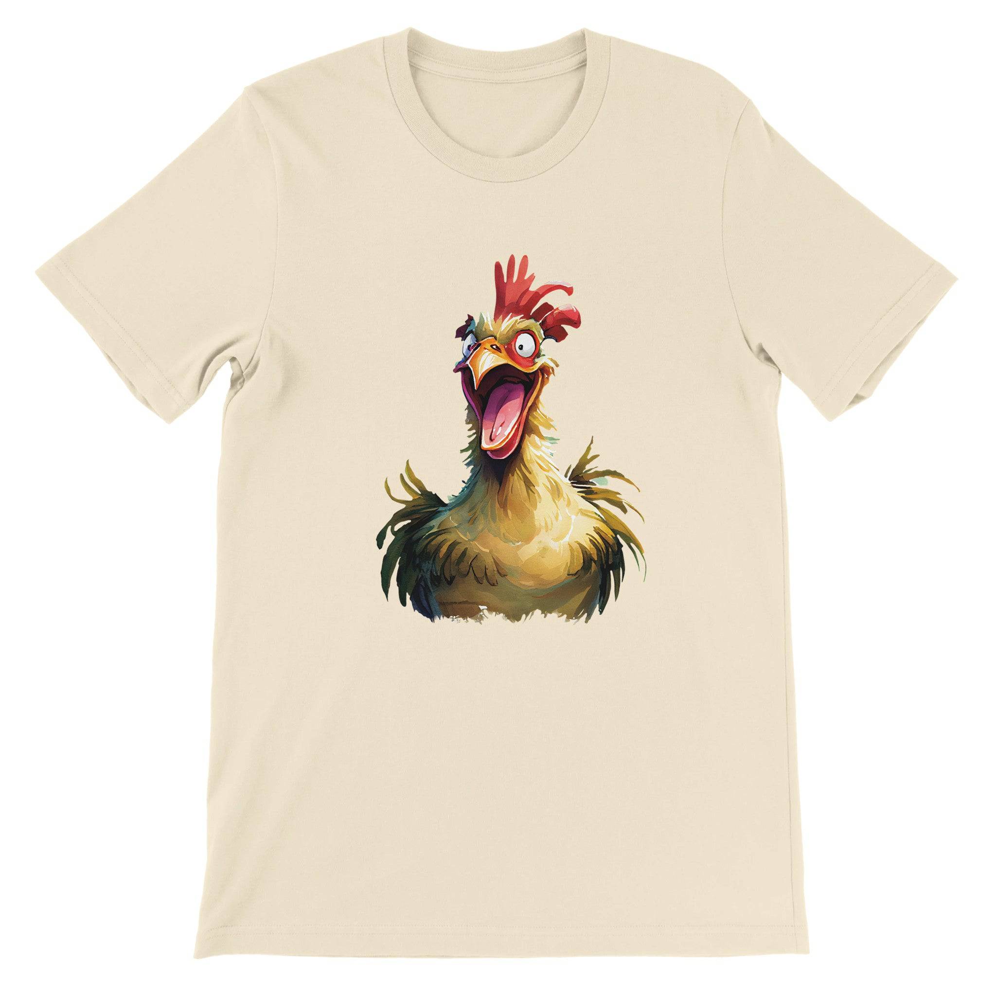 Budget Unisex Crewneck T-shirt/Funny-Rooster - Enet Images