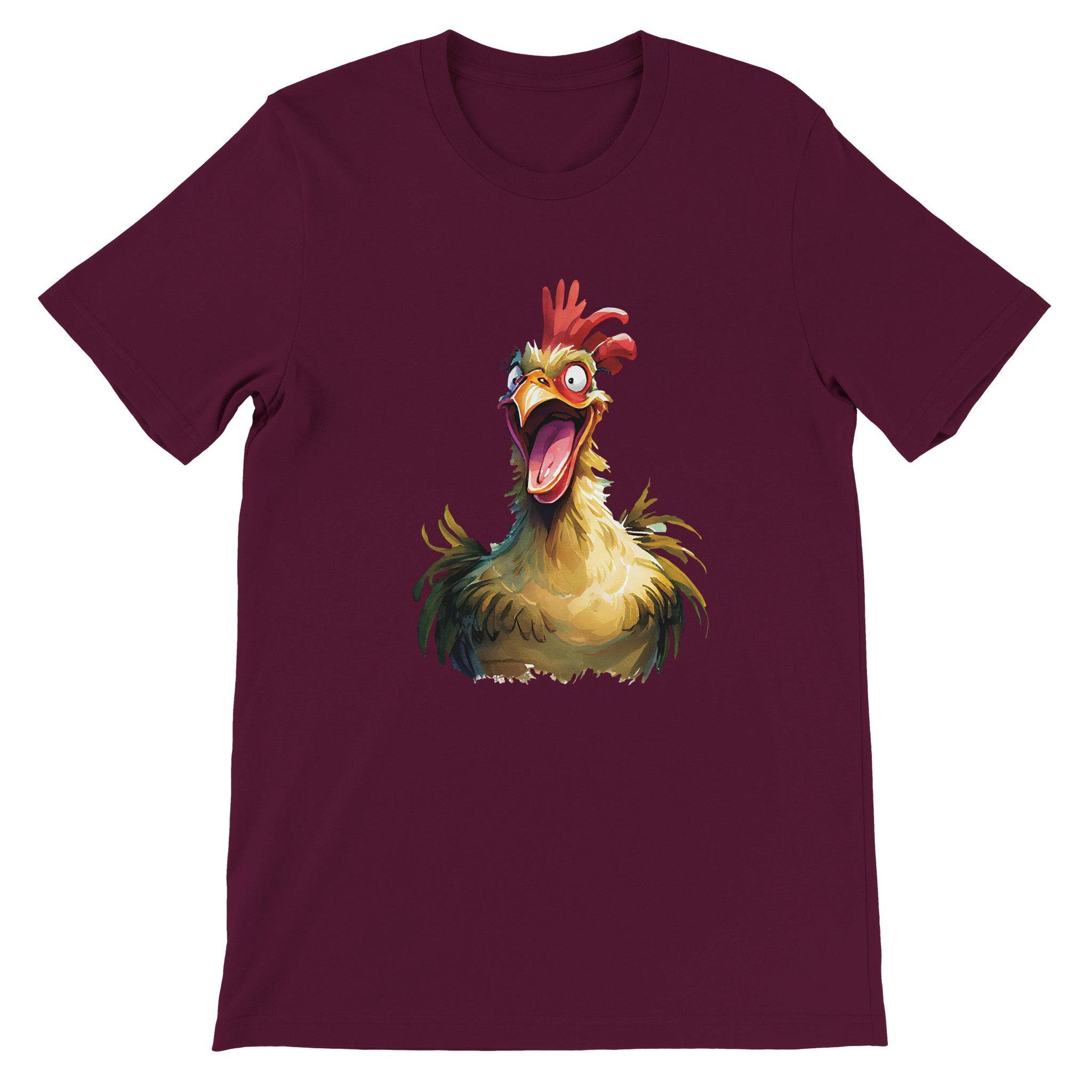 Budget Unisex Crewneck T-shirt/Funny-Rooster - Enet Images