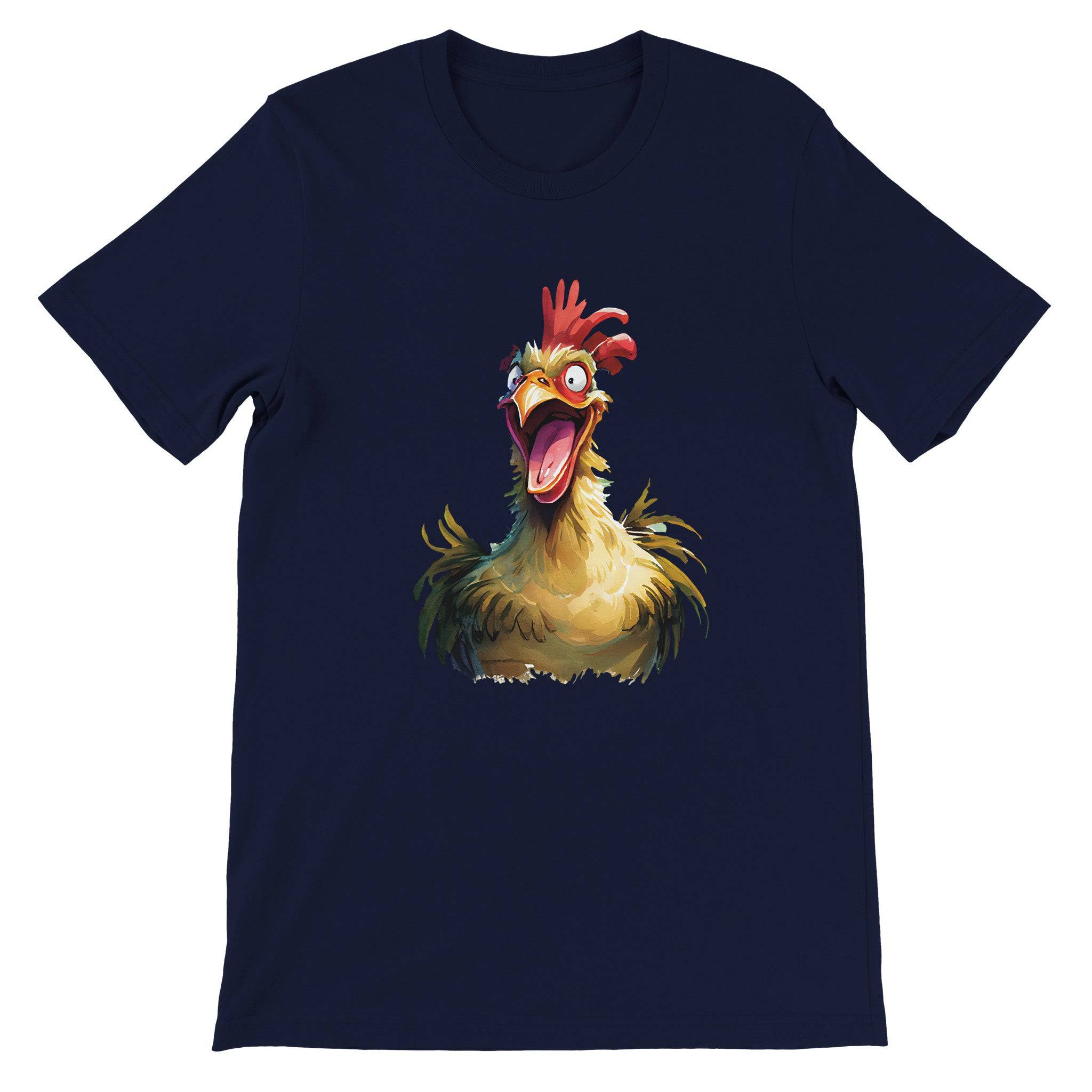 Budget Unisex Crewneck T-shirt/Funny-Rooster - Enet Images