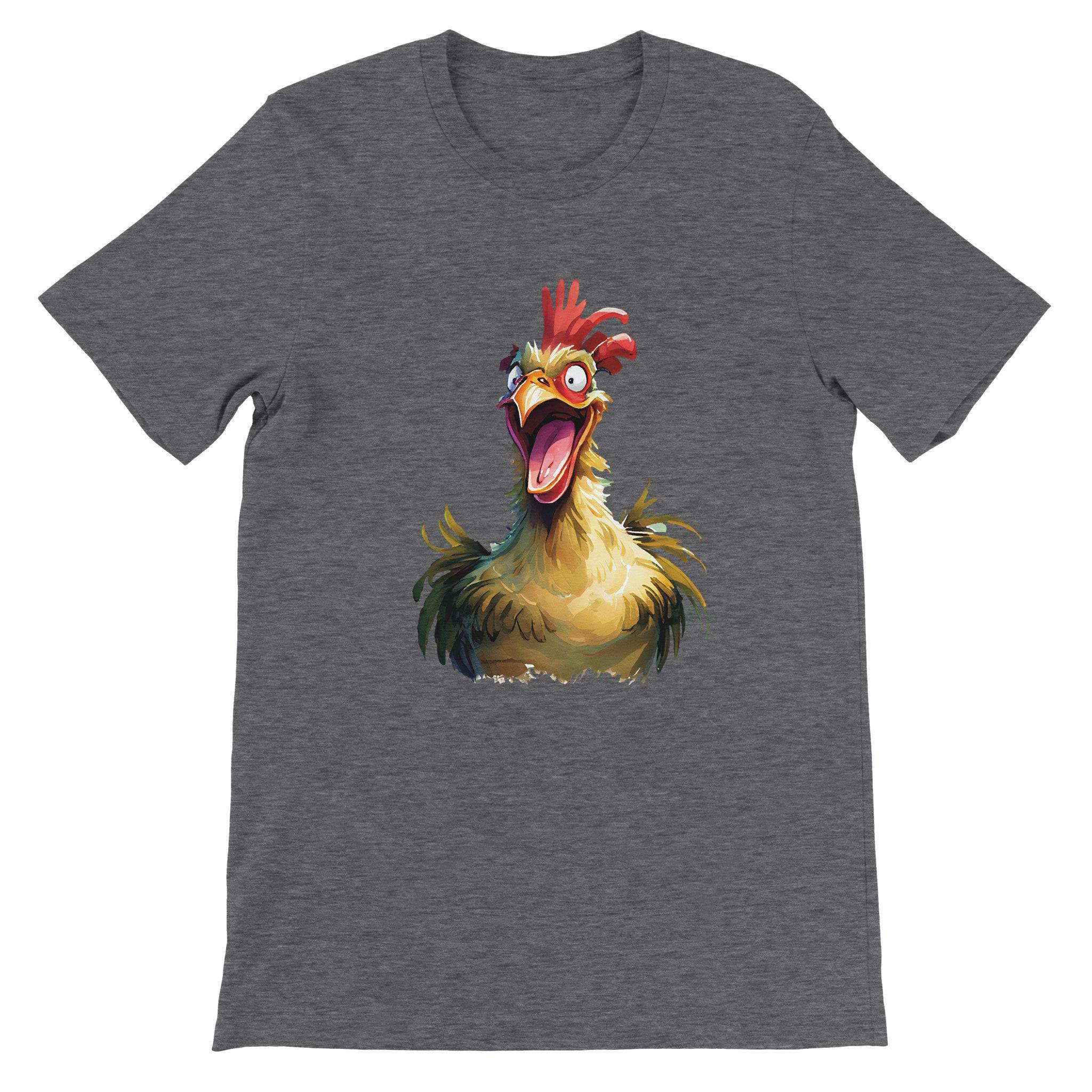 Budget Unisex Crewneck T-shirt/Funny-Rooster - Enet Images