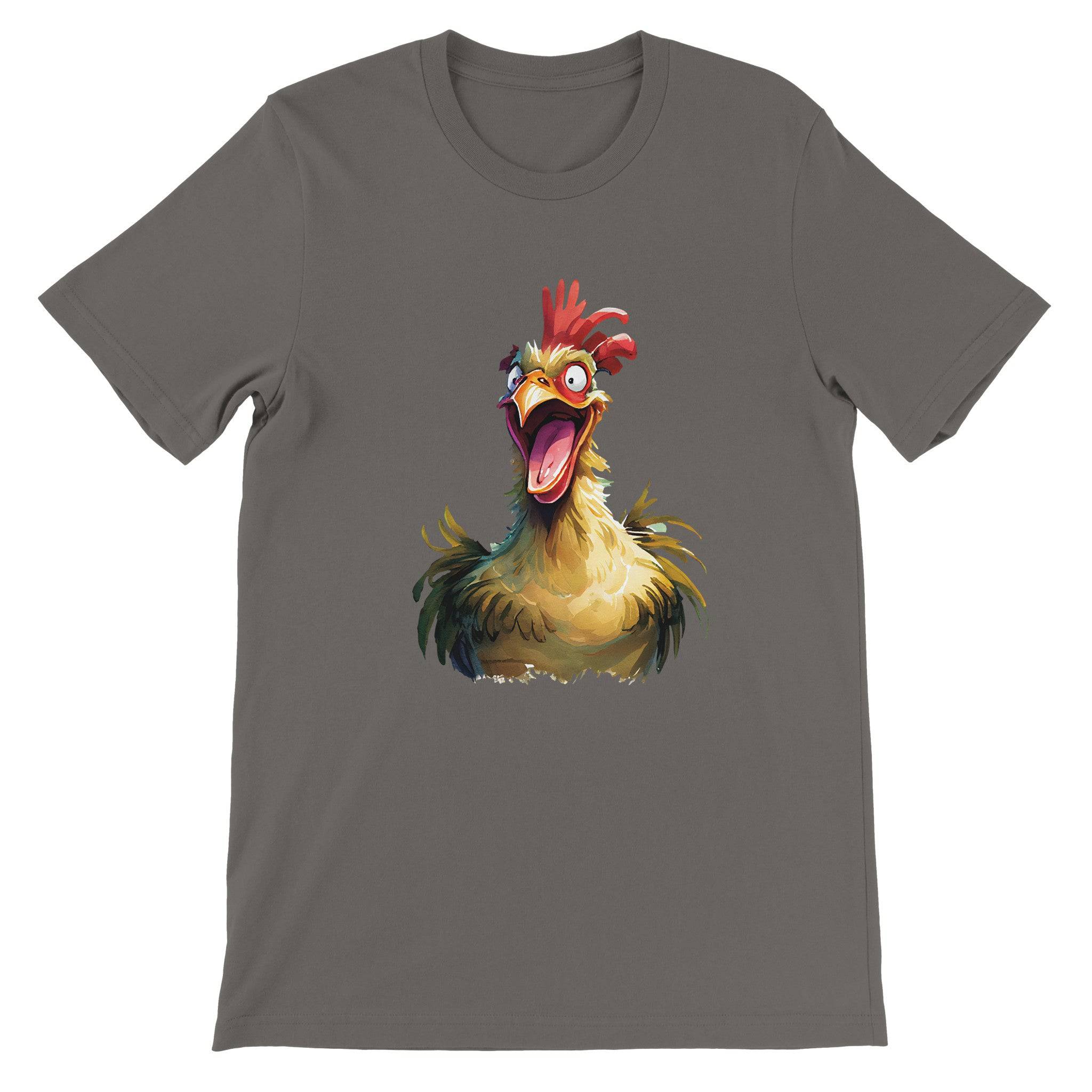 Budget Unisex Crewneck T-shirt/Funny-Rooster - Enet Images